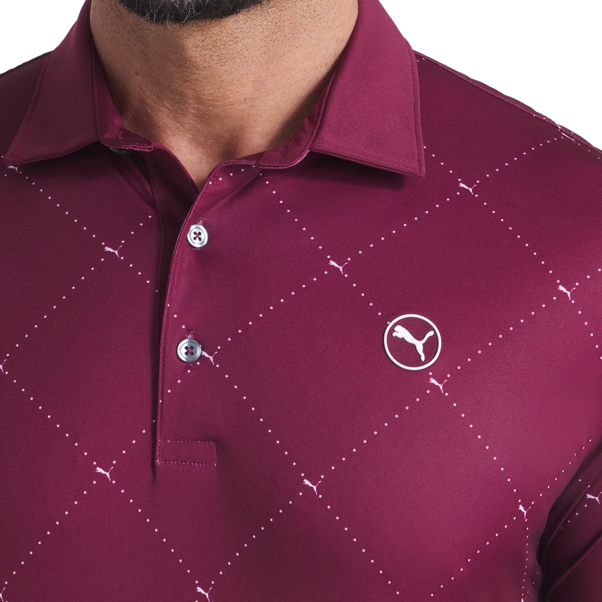 Puma Golf Pure 2.0 Argyle Polo Shirt