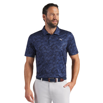 Puma Golf Pure 2.0 Floral Polo Shirt