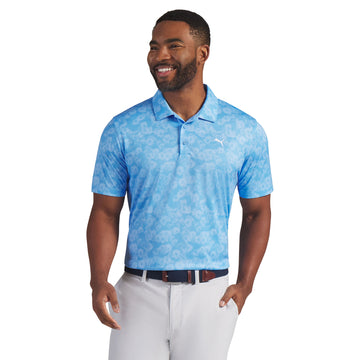 Puma Golf Pure 2.0 Floral Polo Shirt