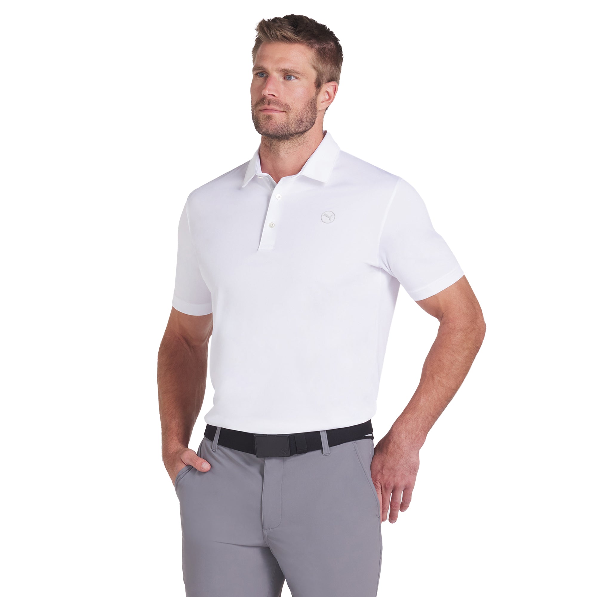 Puma Golf Pure 2.0 Polo Shirt White Glow 02