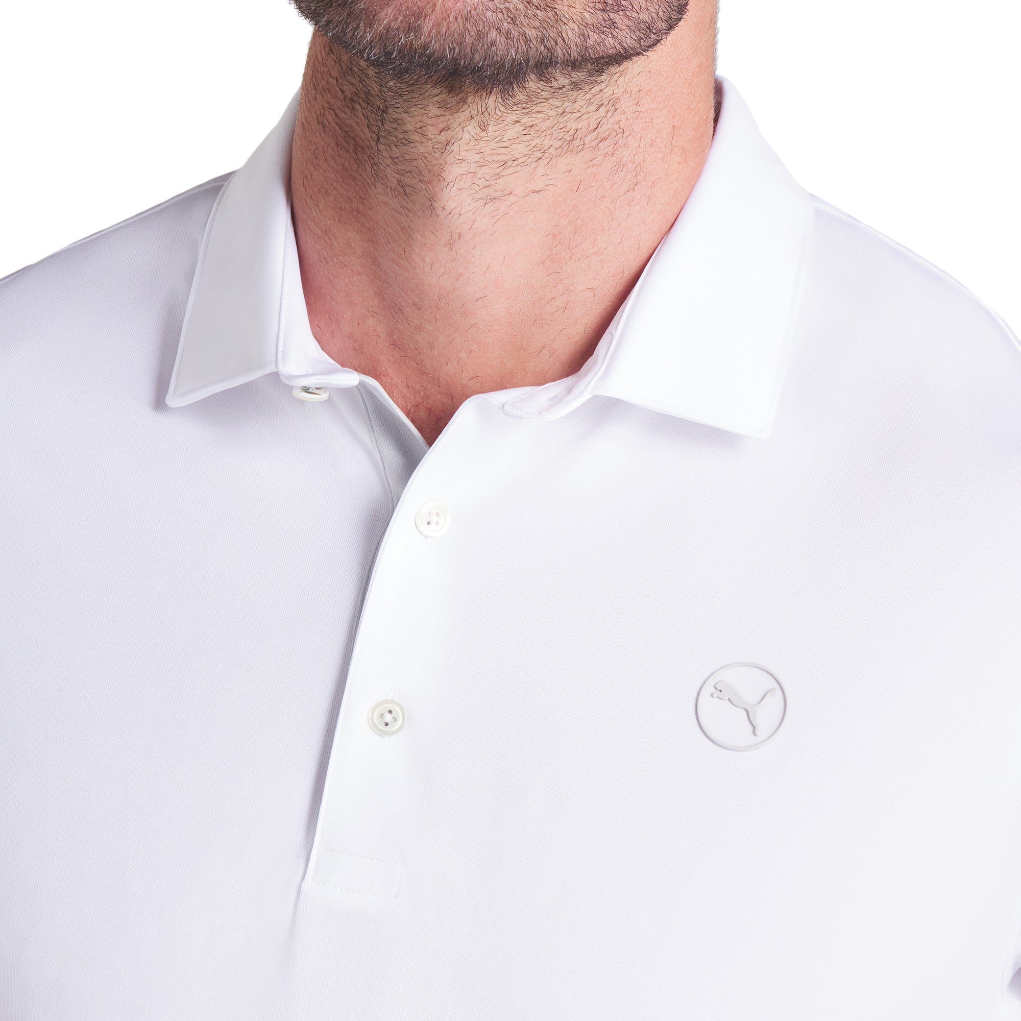 Puma Golf Pure 2.0 Polo Shirt White Glow 02