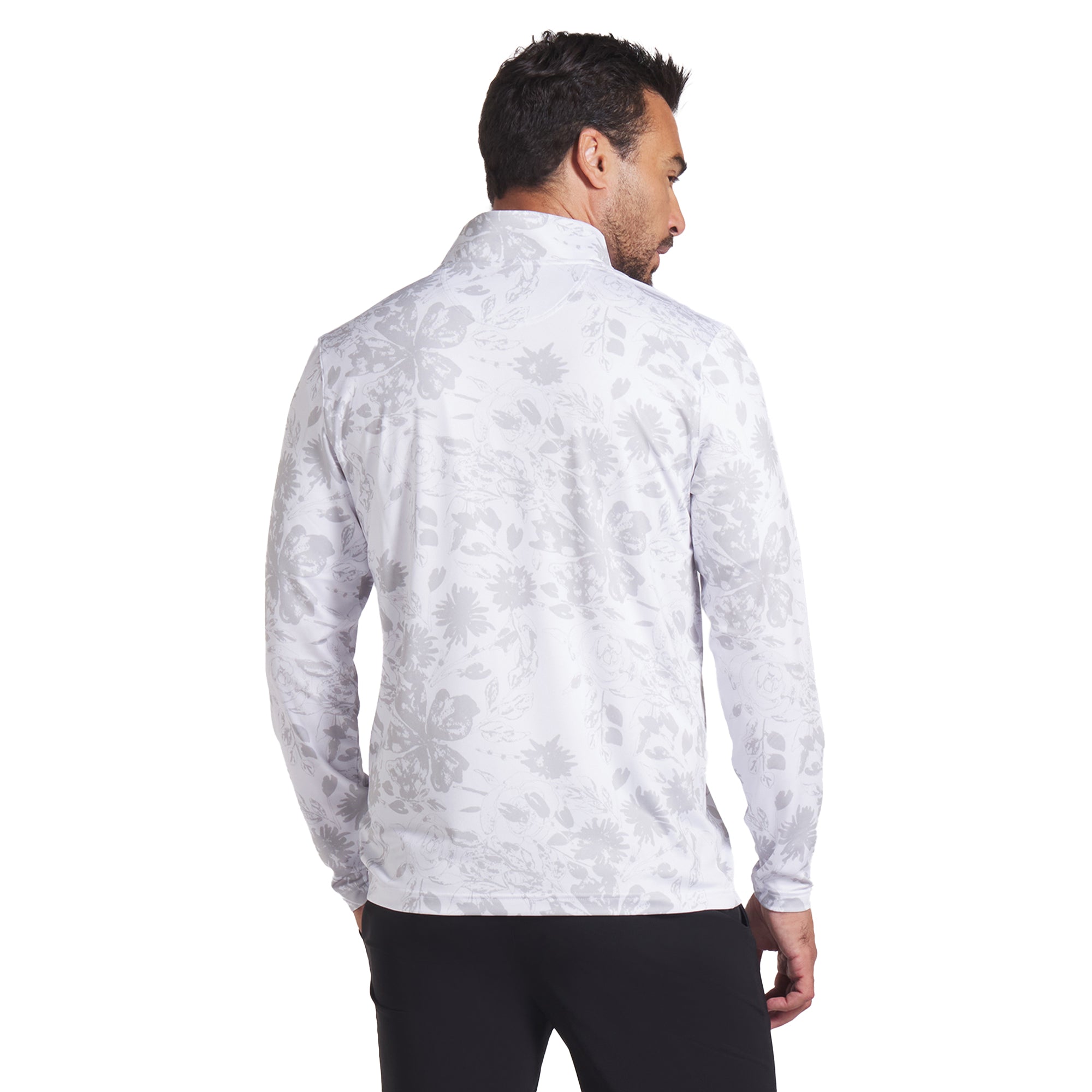 Puma Golf Pure 2.0 Rose 1/4 Zip White Glow/Ash Grey 03