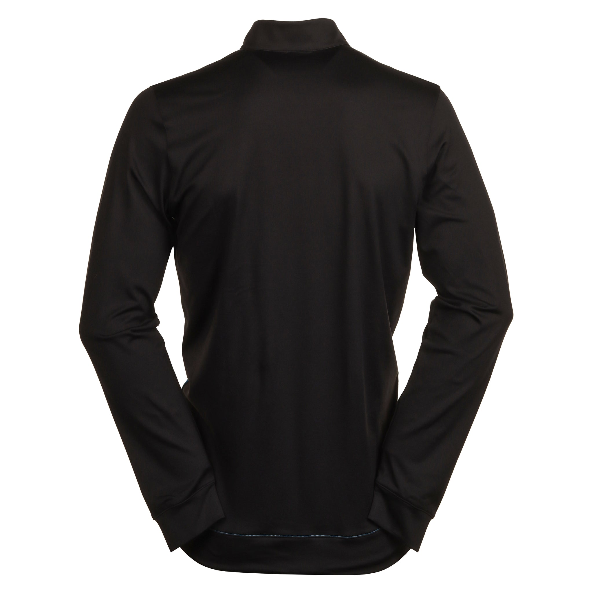 Puma Golf Pure Colourblock 1/4 Zip Puma Black/Aqua Blue 03