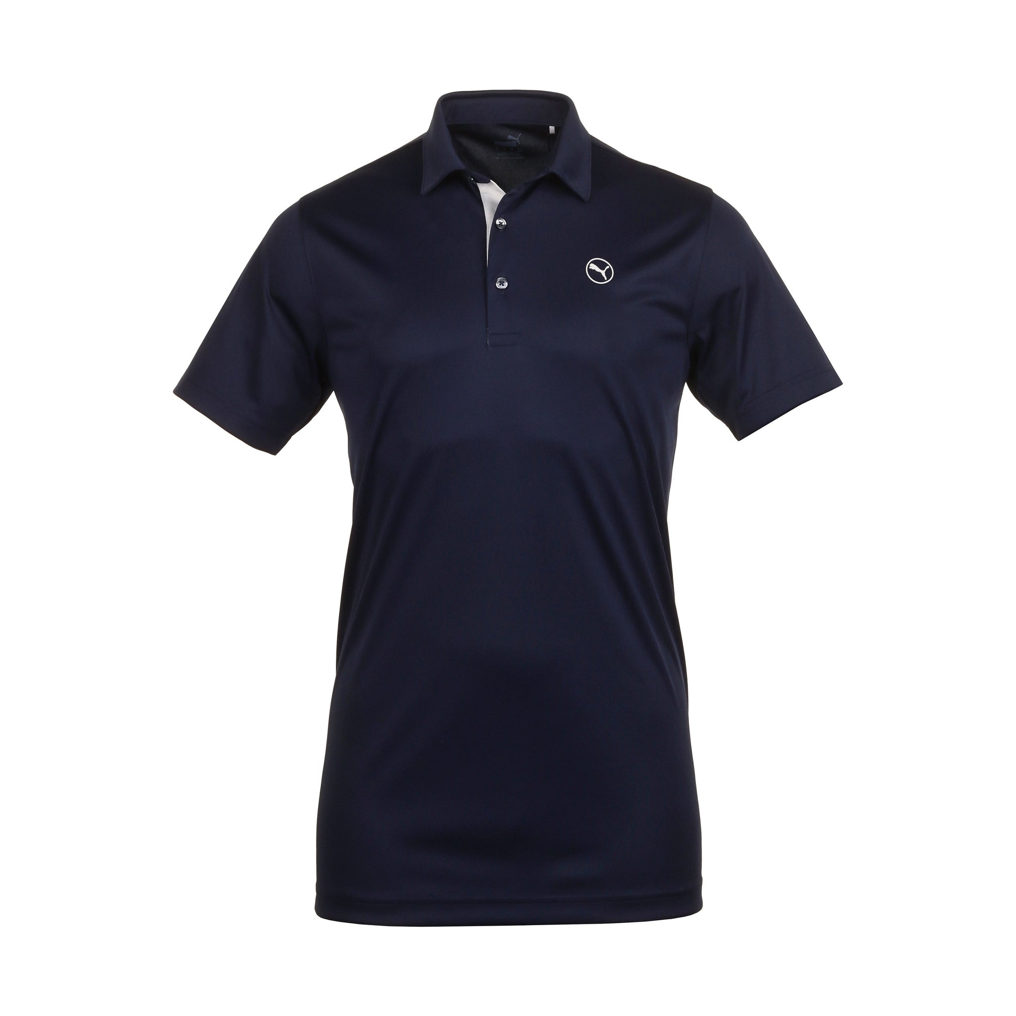 Puma Golf Pure Solid Polo Shirt Deep Navy 03
