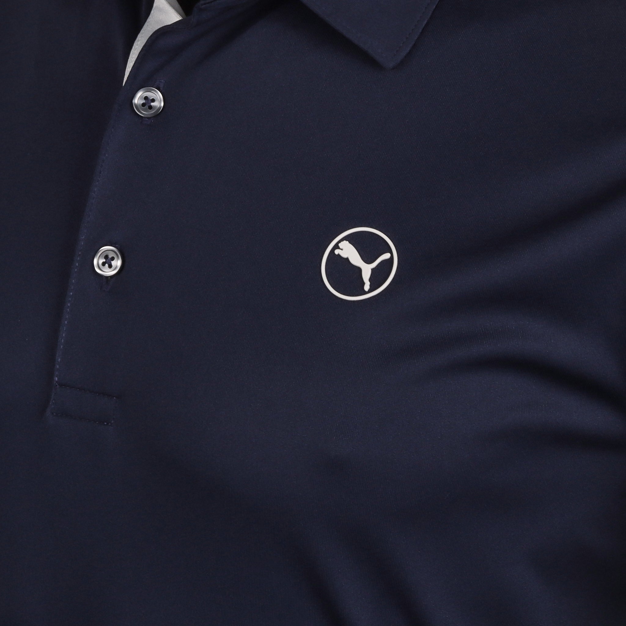 Puma Golf Pure Solid Polo Shirt Deep Navy 03