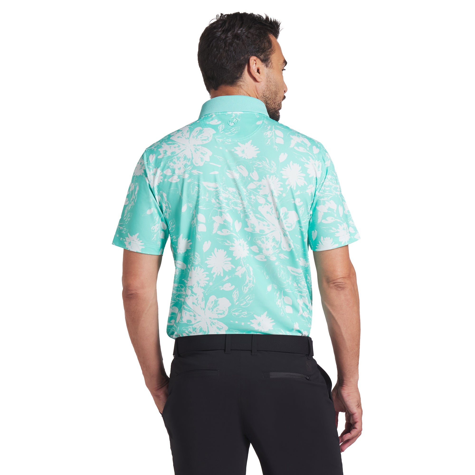 Puma Golf Rose Polo Shirt Aquatic/Peaceful Blue 02