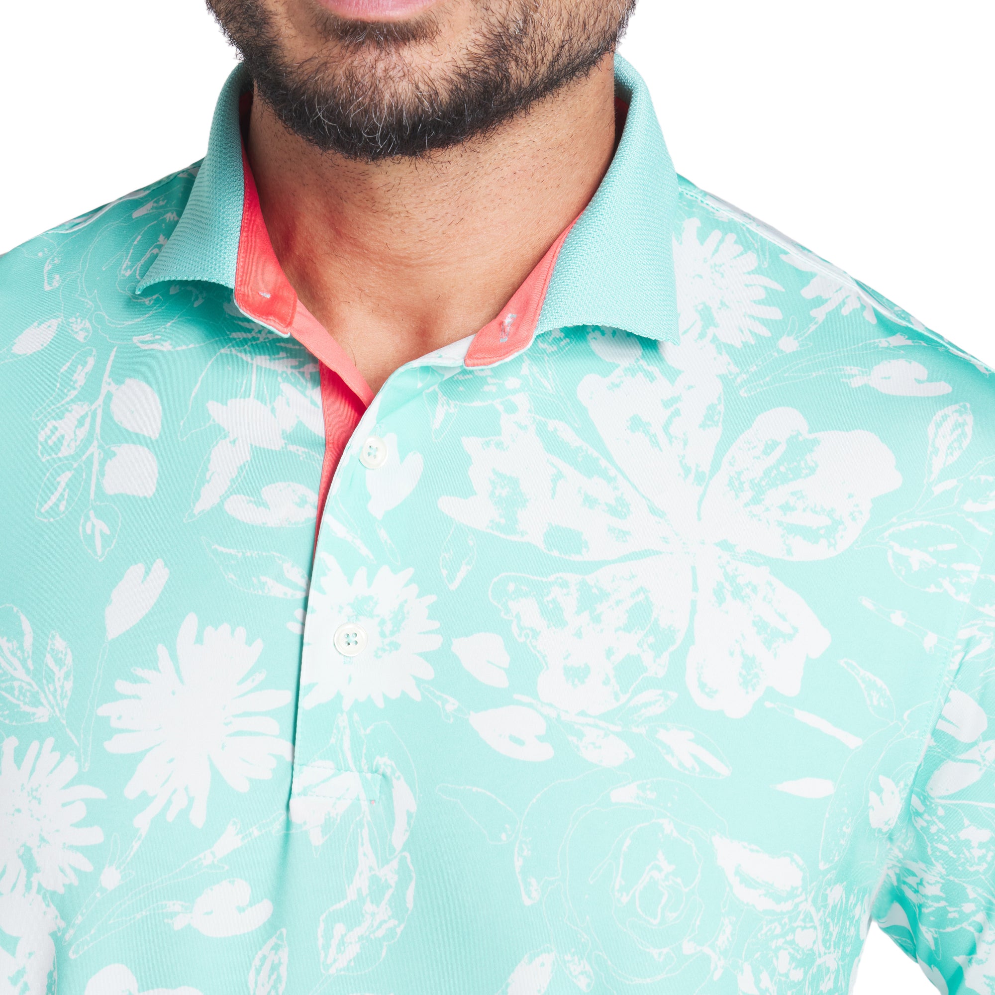 Puma Golf Rose Polo Shirt Aquatic/Peaceful Blue 02