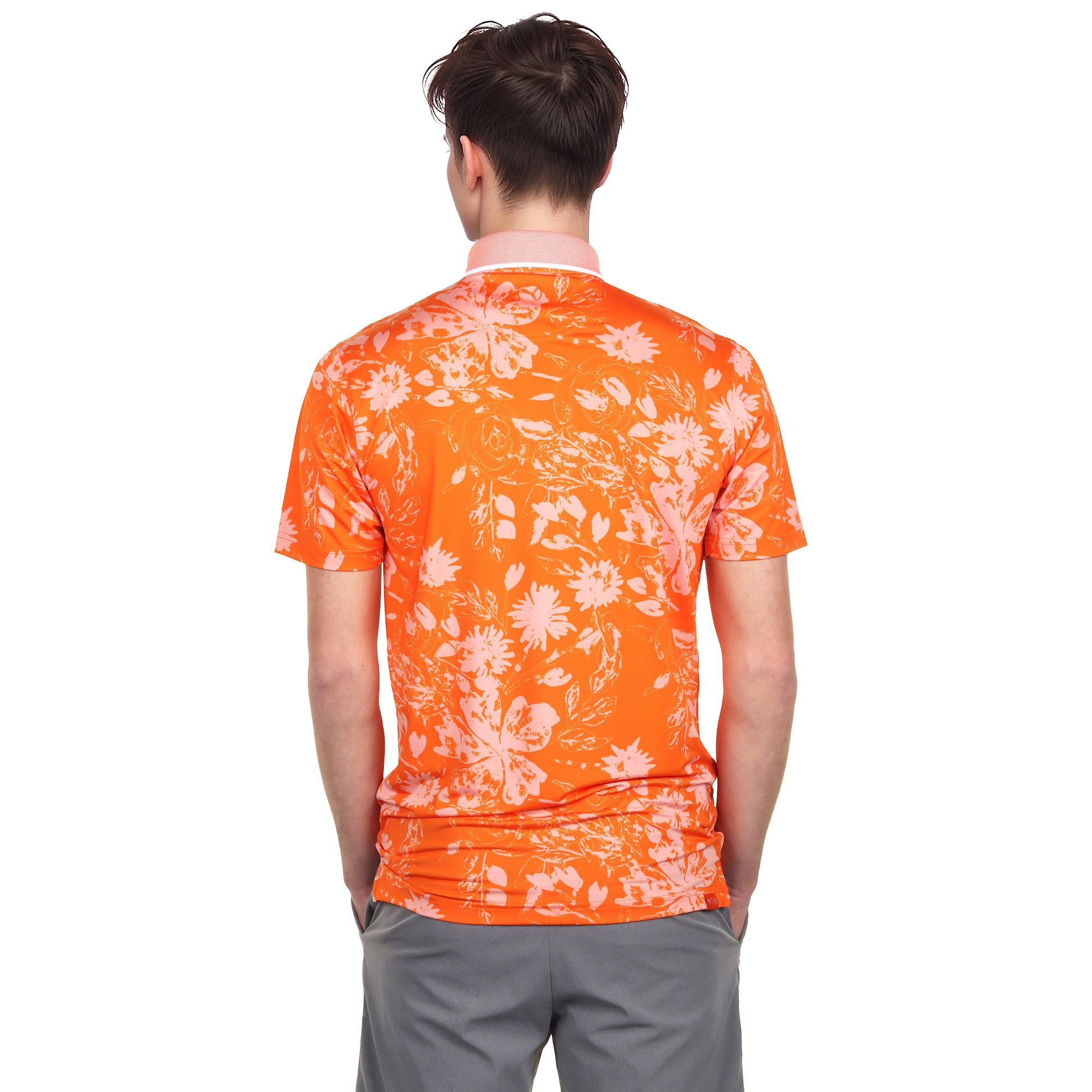 Puma Golf Rose Polo Shirt Rickie Orange 03