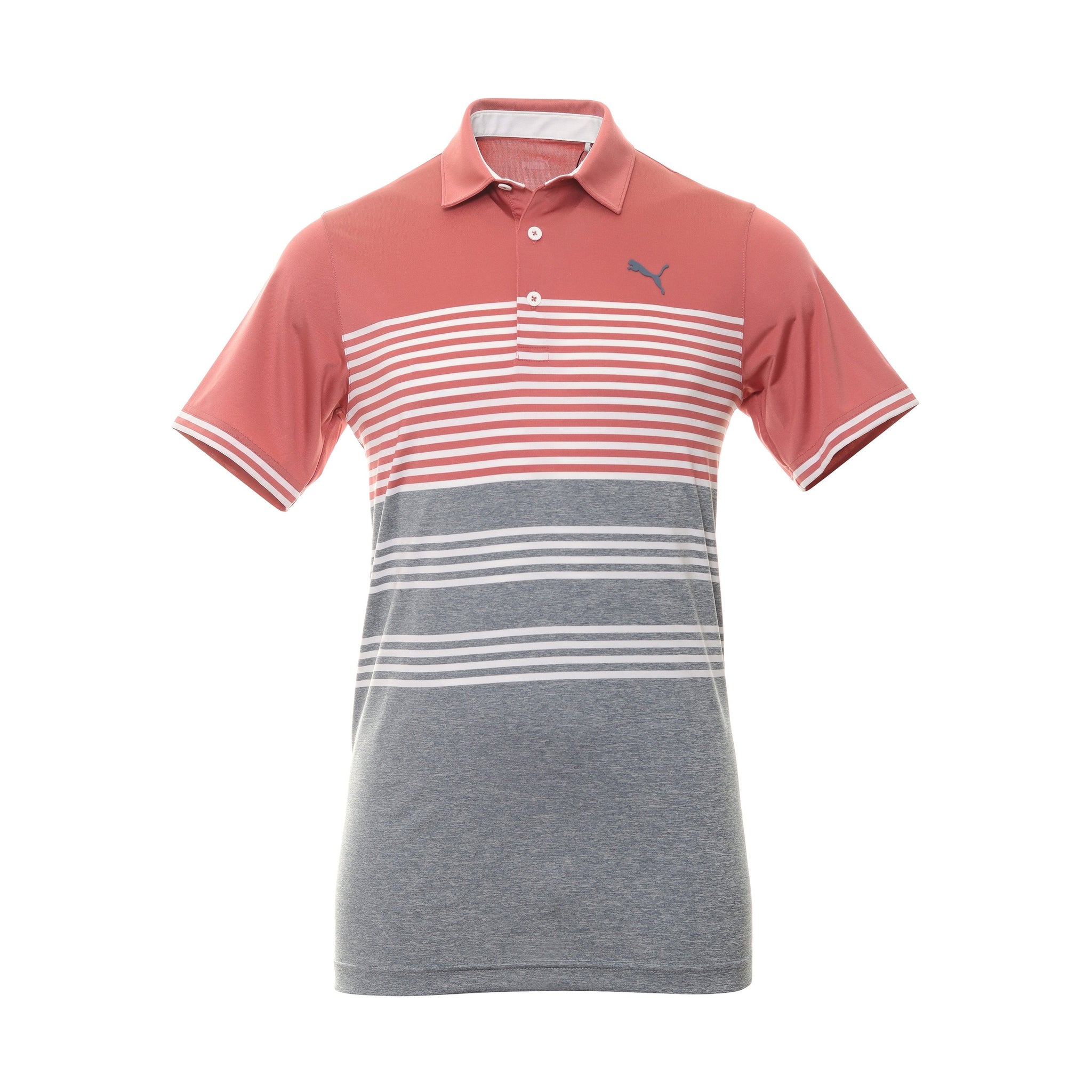 Puma Golf Track Polo Shirt 538997 Heartfelt Evening Sky Heather 06