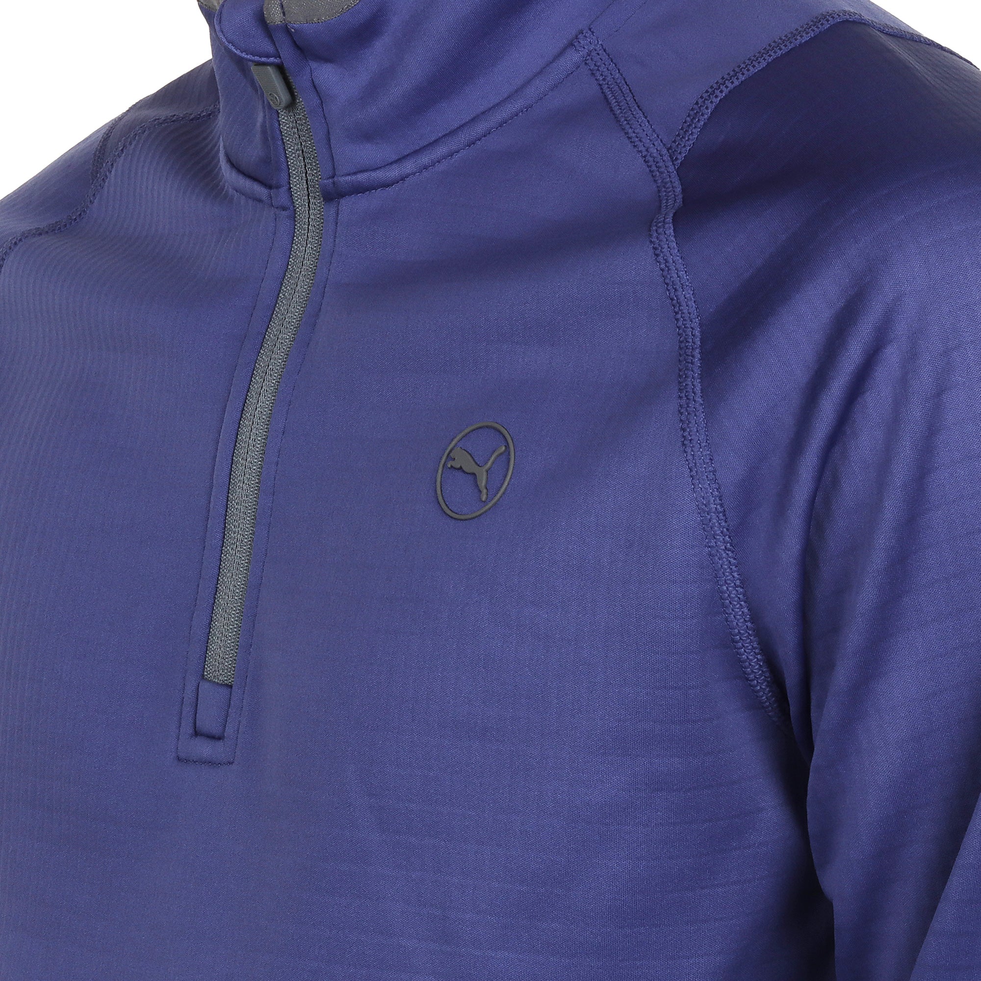 Puma Golf Waffle Fleece 1/4 Zip Blue Crystal 08