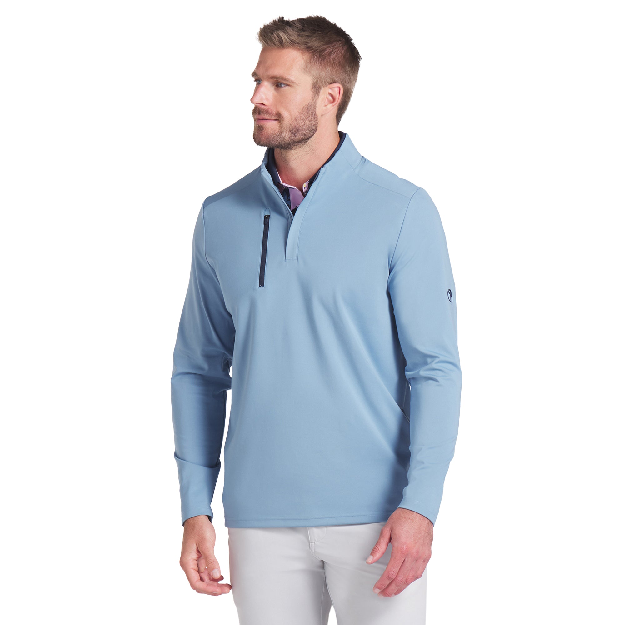 Puma Golf X Arnold Palmer Elevated 1/4 Zip Zen Blue 01