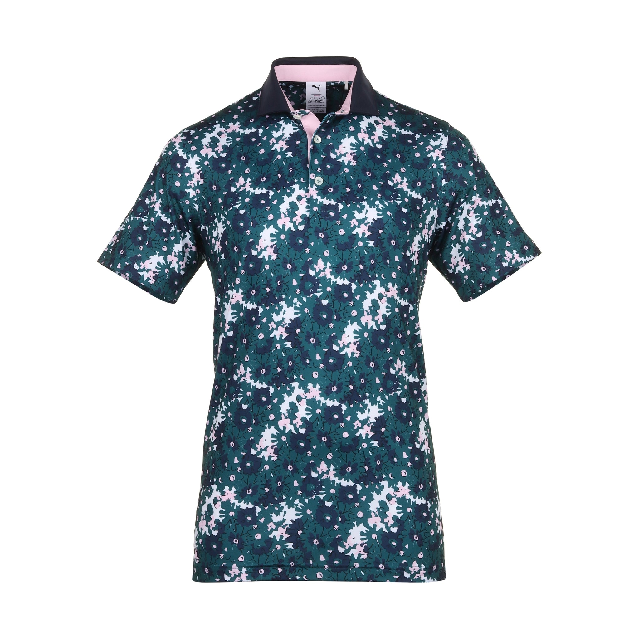 Puma Golf X Arnold Palmer Floral Shirt 623954 Cold Green 04 Function18