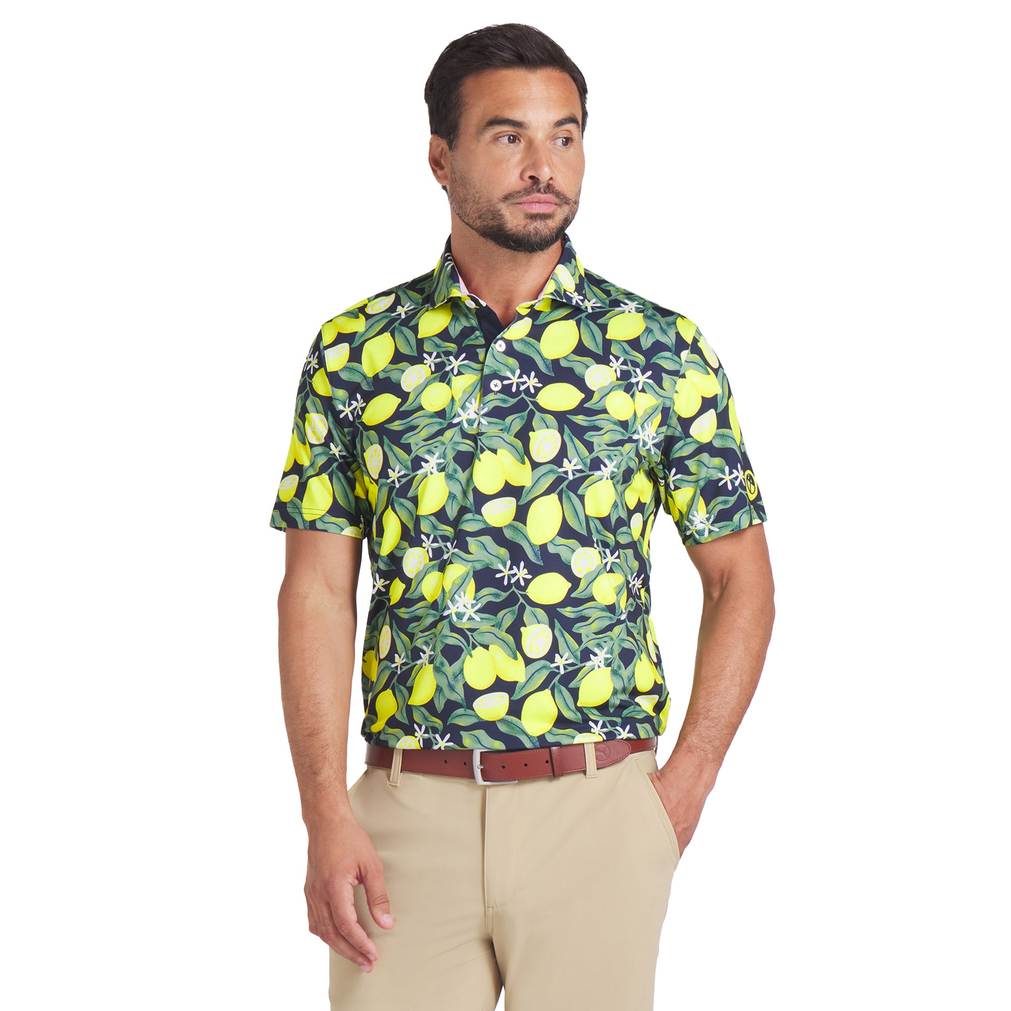 Puma Golf X Arnold Palmer Lemon Branch Shirt Deep Navy 01