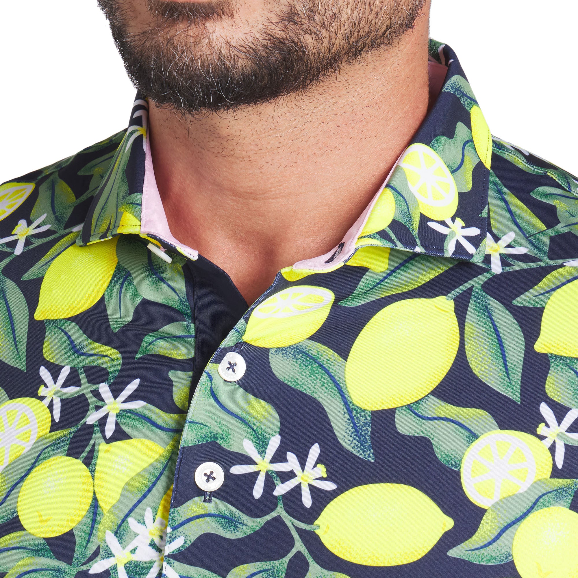 Puma Golf X Arnold Palmer Lemon Branch Shirt Deep Navy 01