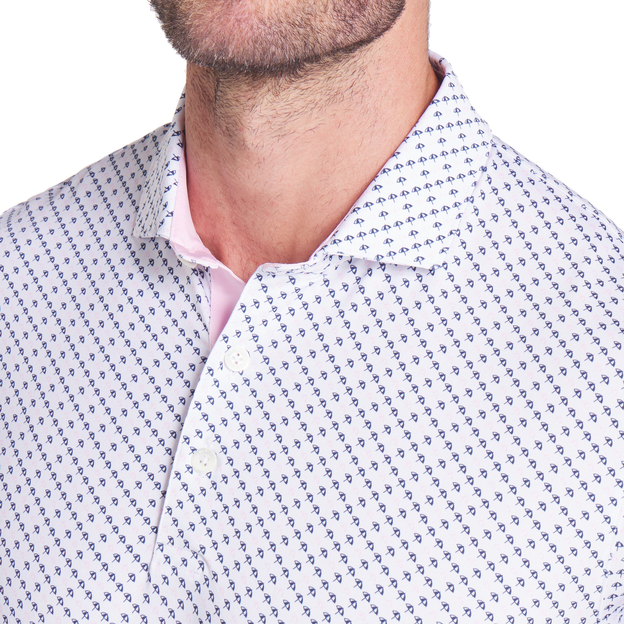 Puma Golf X Arnold Palmer Micro Umbrellas Shirt White Glow 04