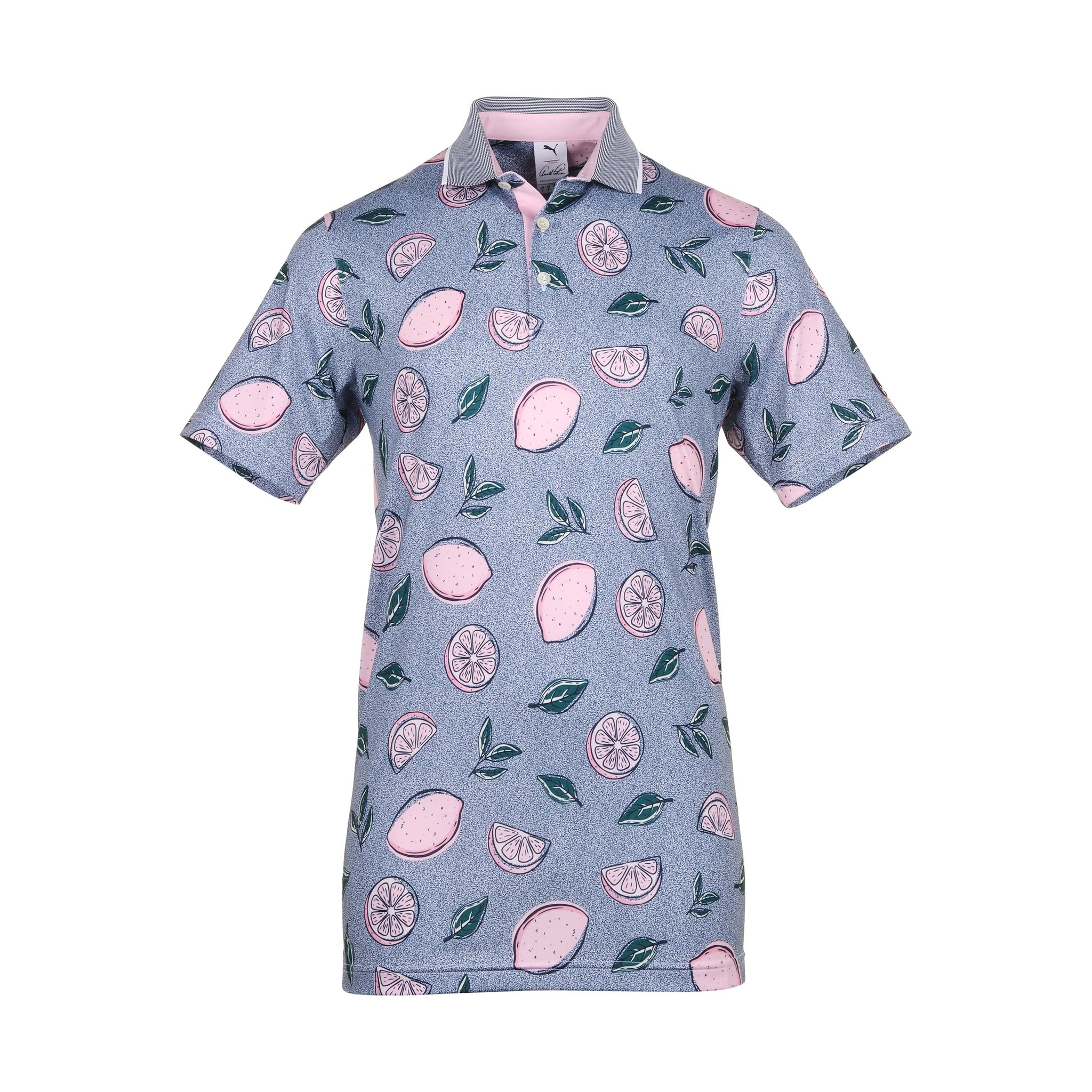 Puma Golf X Arnold Palmer Pink Lemonade Shirt Deep Navy 02