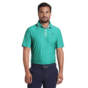 Puma Golf X Arnold Palmer Tipped Jacquard Shirt Sparkling Green 01