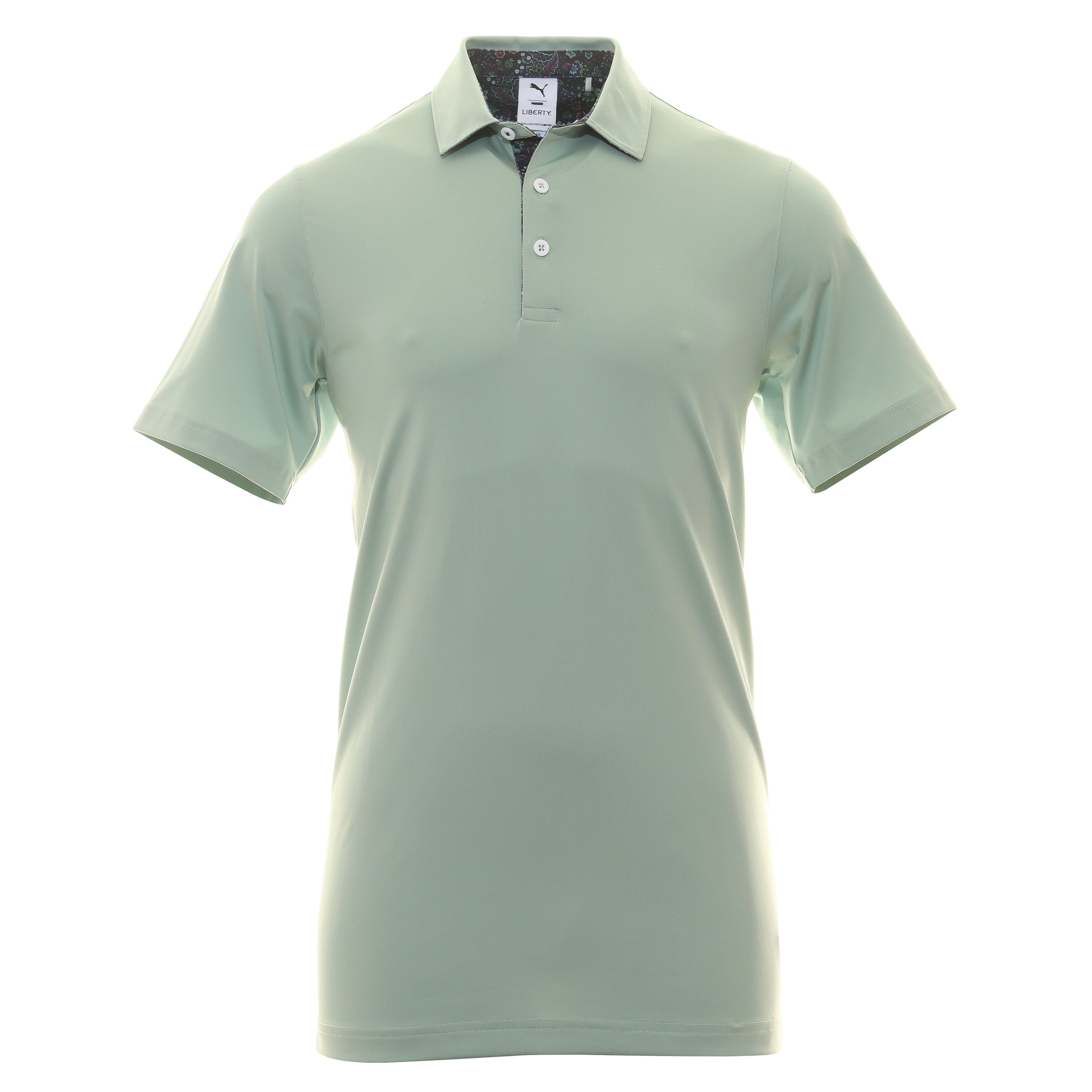 Puma Golf x Liberty Solid Shirt 621639 Green Fog Navy Blazer 01 ...