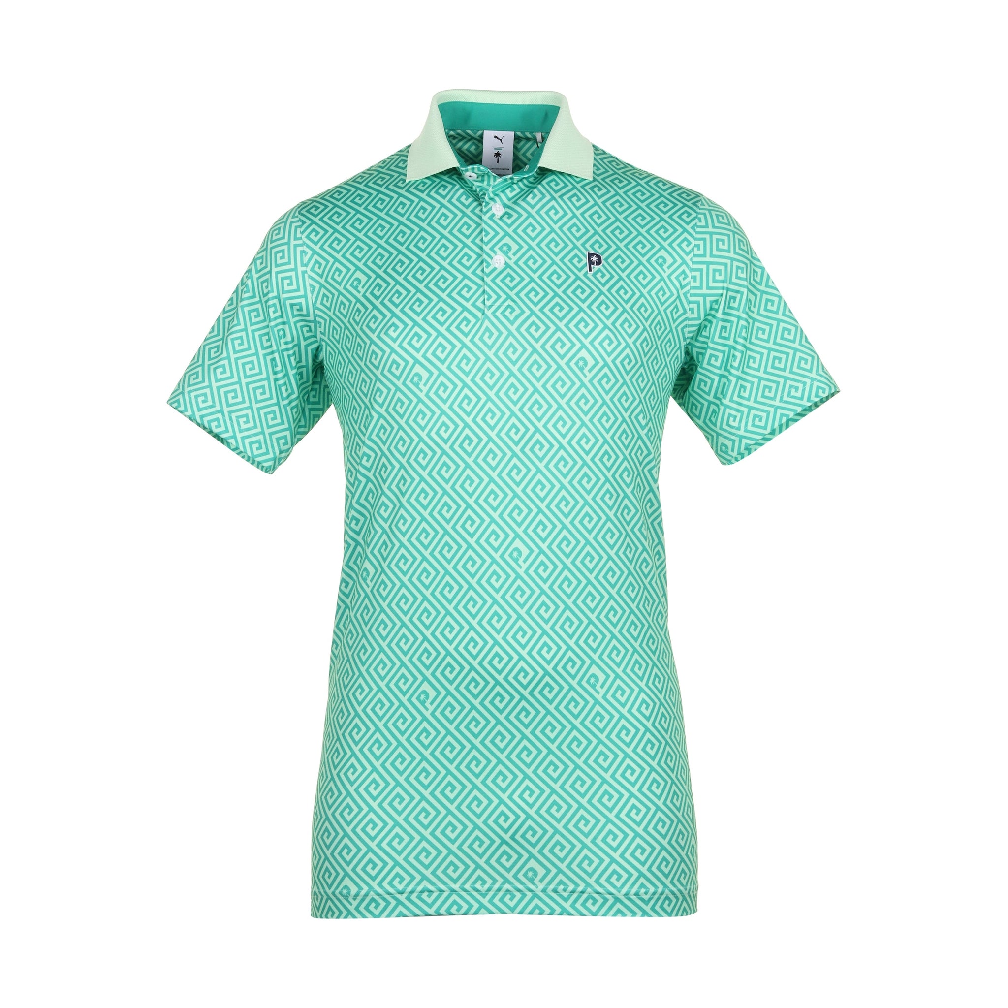 Puma Golf x PTC Resort Shirt Sparkling Green/Fresh Mint 04