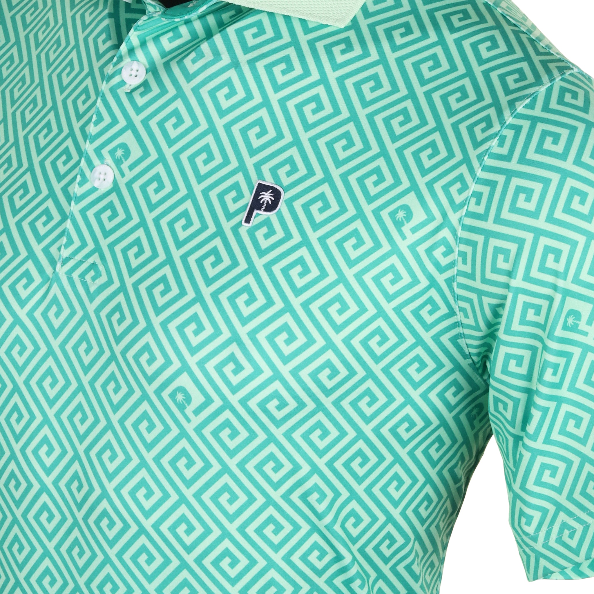 Puma Golf x PTC Resort Shirt Sparkling Green/Fresh Mint 04