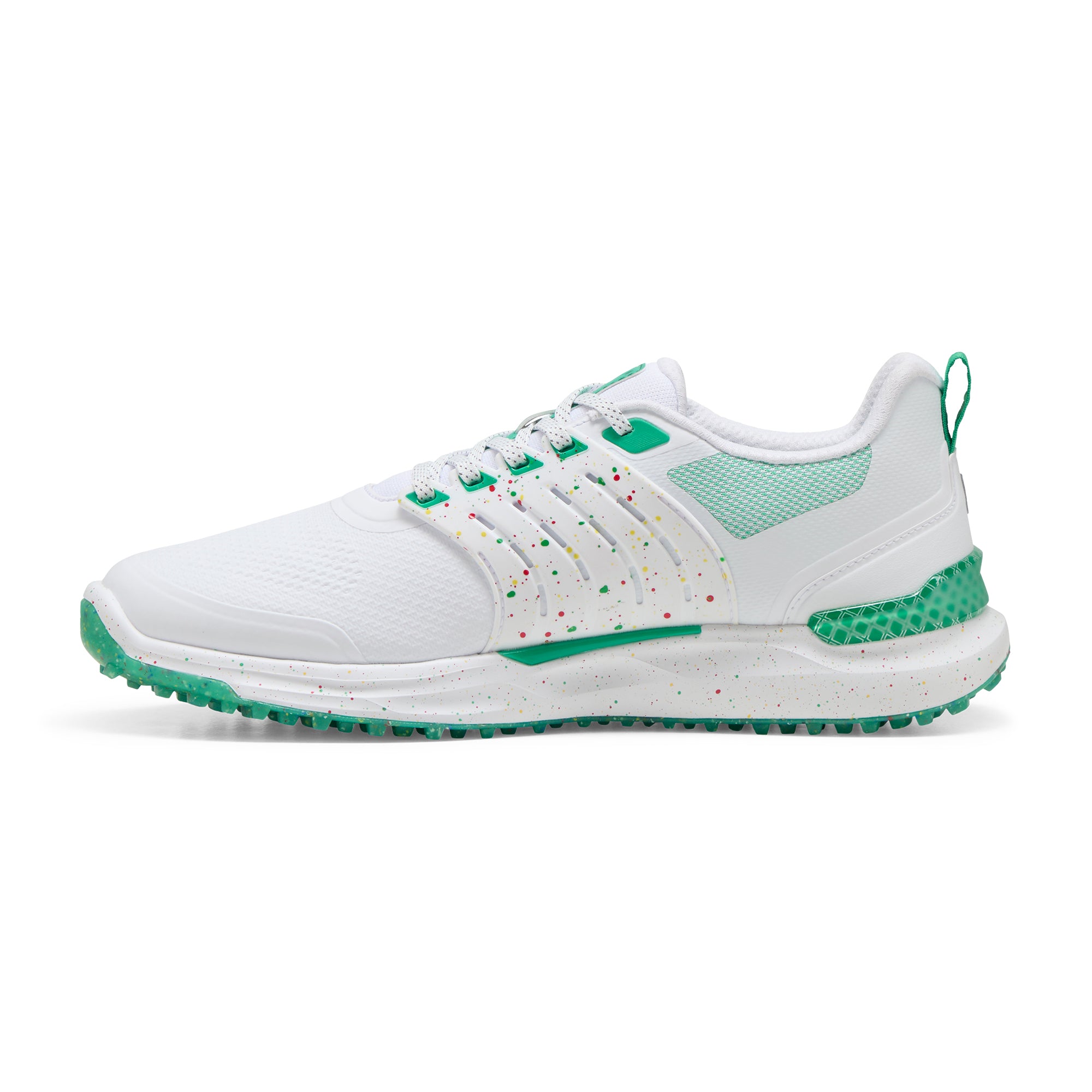 Puma Ignite Elevate API Golf Shoes Puma White/Grassy Green 01