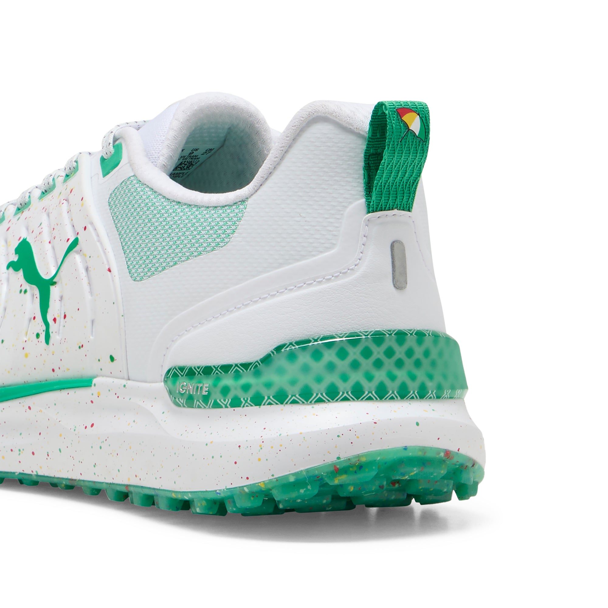 Puma Ignite Elevate API Golf Shoes Puma White/Grassy Green 01