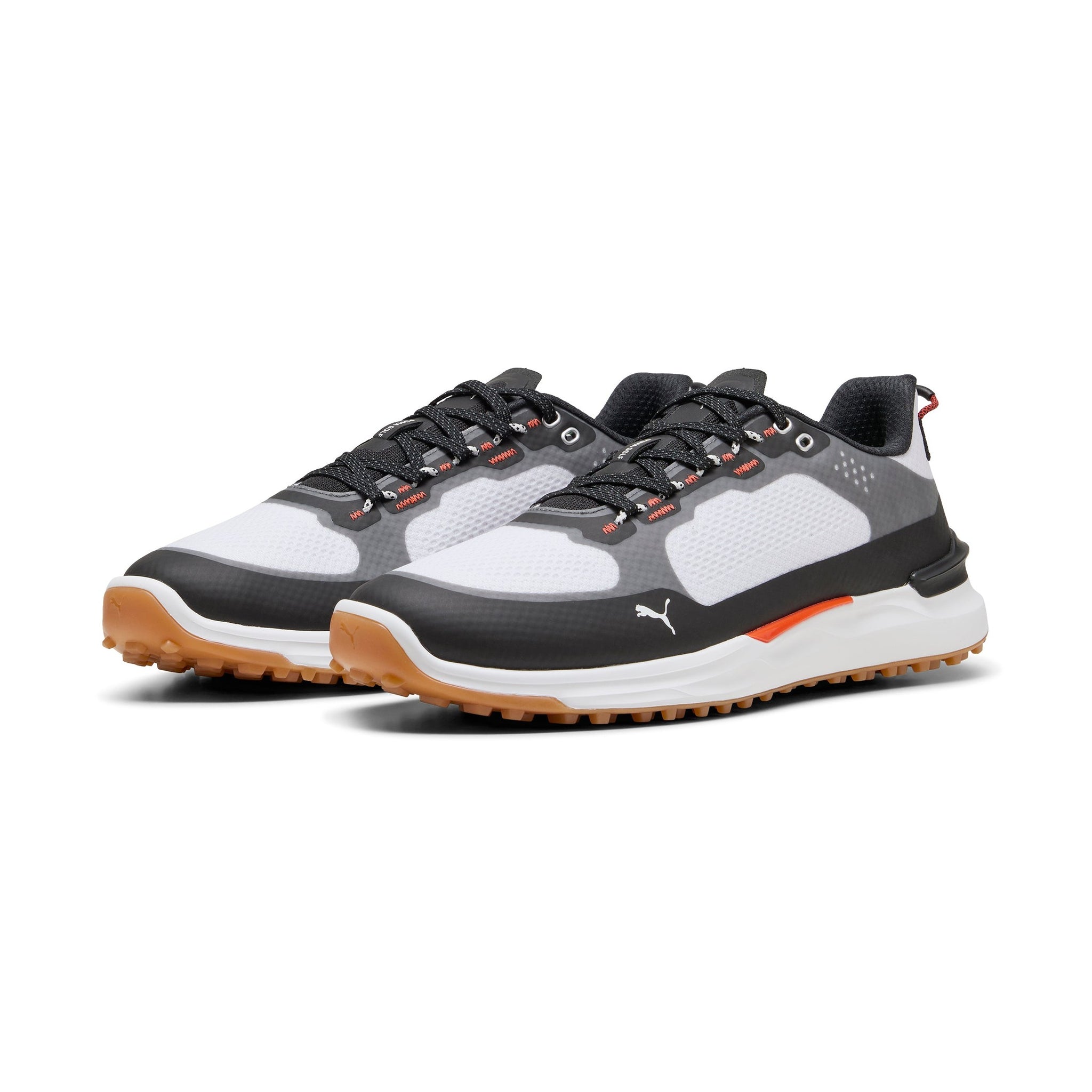 Puma Ignite Elevate X Golf Shoes White/Black/Gum 01