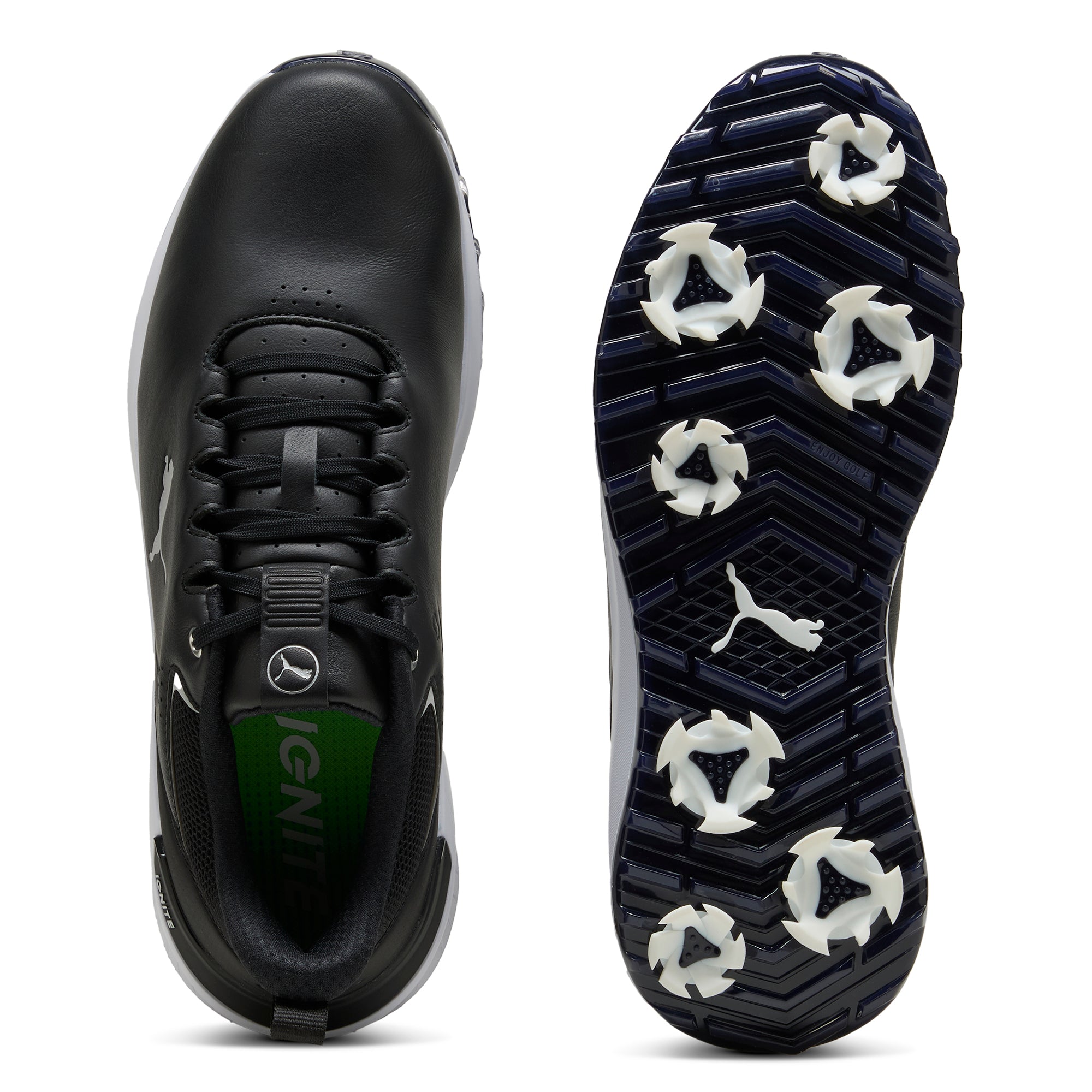 Puma Ignite Innovate Leather Golf Shoes Puma Black/Puma Silver 02