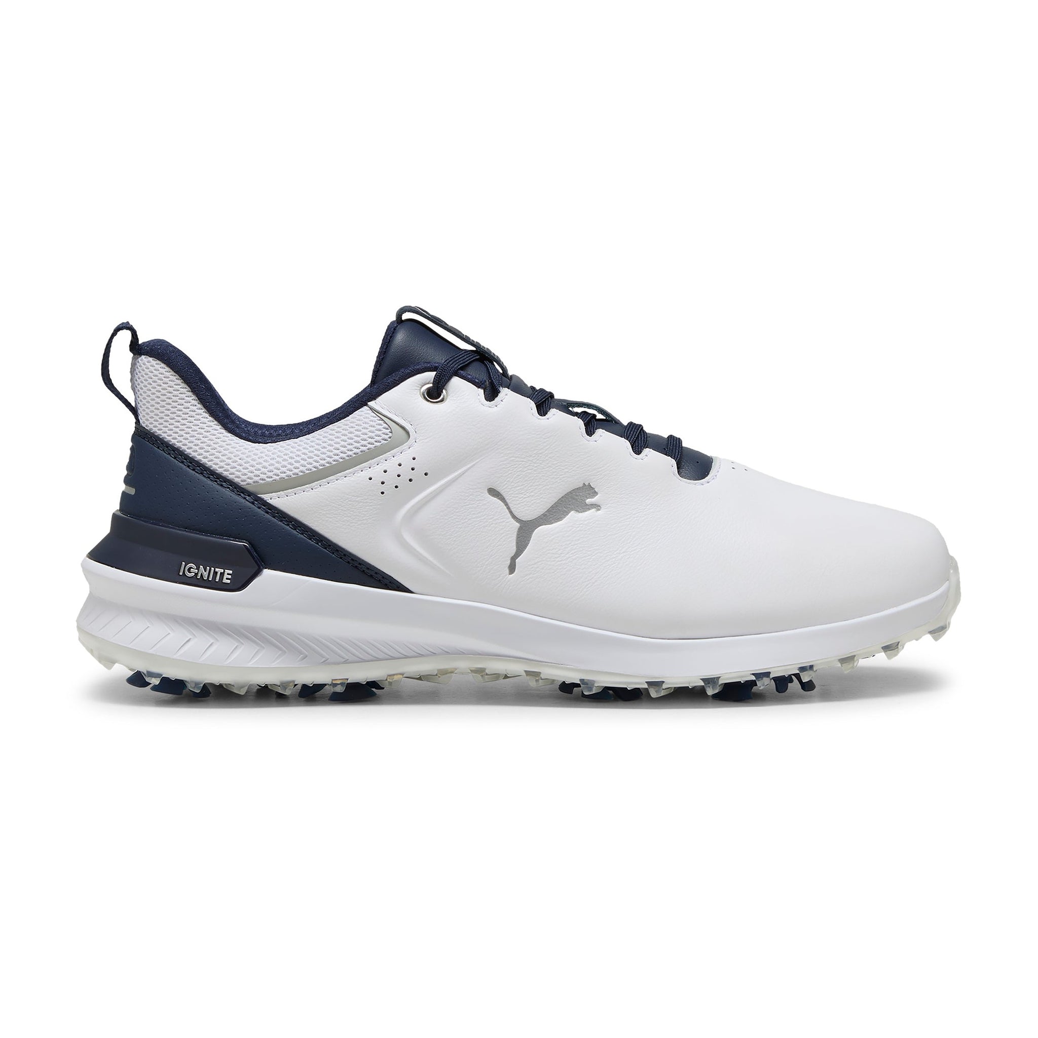 Puma Ignite Innovate Leather Golf Shoes Puma White/Deep Navy 03