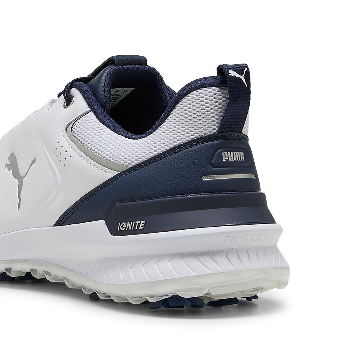 Puma Ignite Innovate Leather Golf Shoes Puma White/Deep Navy 03