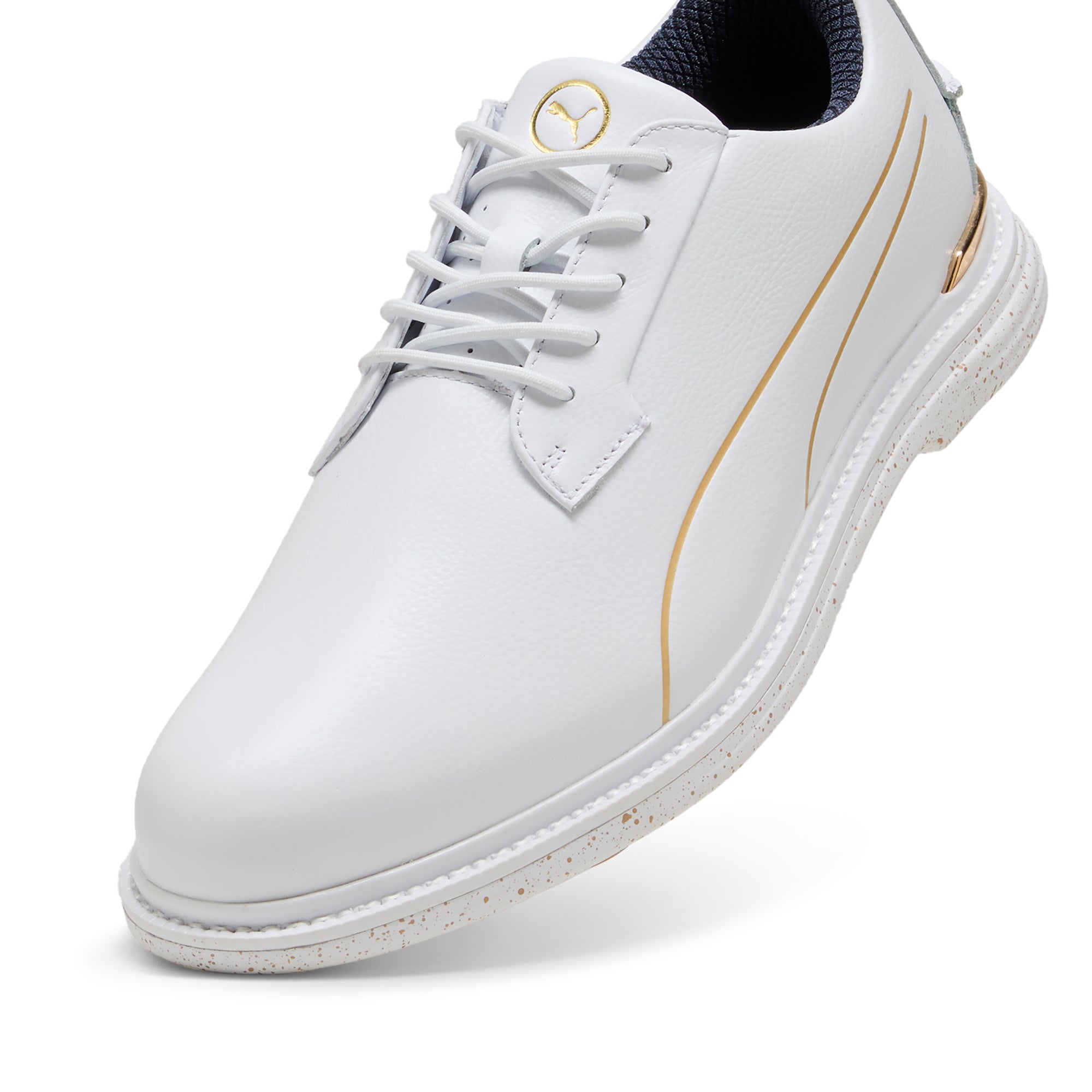 Puma Royale The Players LE Golf Shoes White/Navy/Gold 01