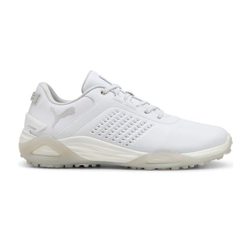 Puma Shadowcat Nitro Leather Golf Shoes Puma White/Ash Grey 01