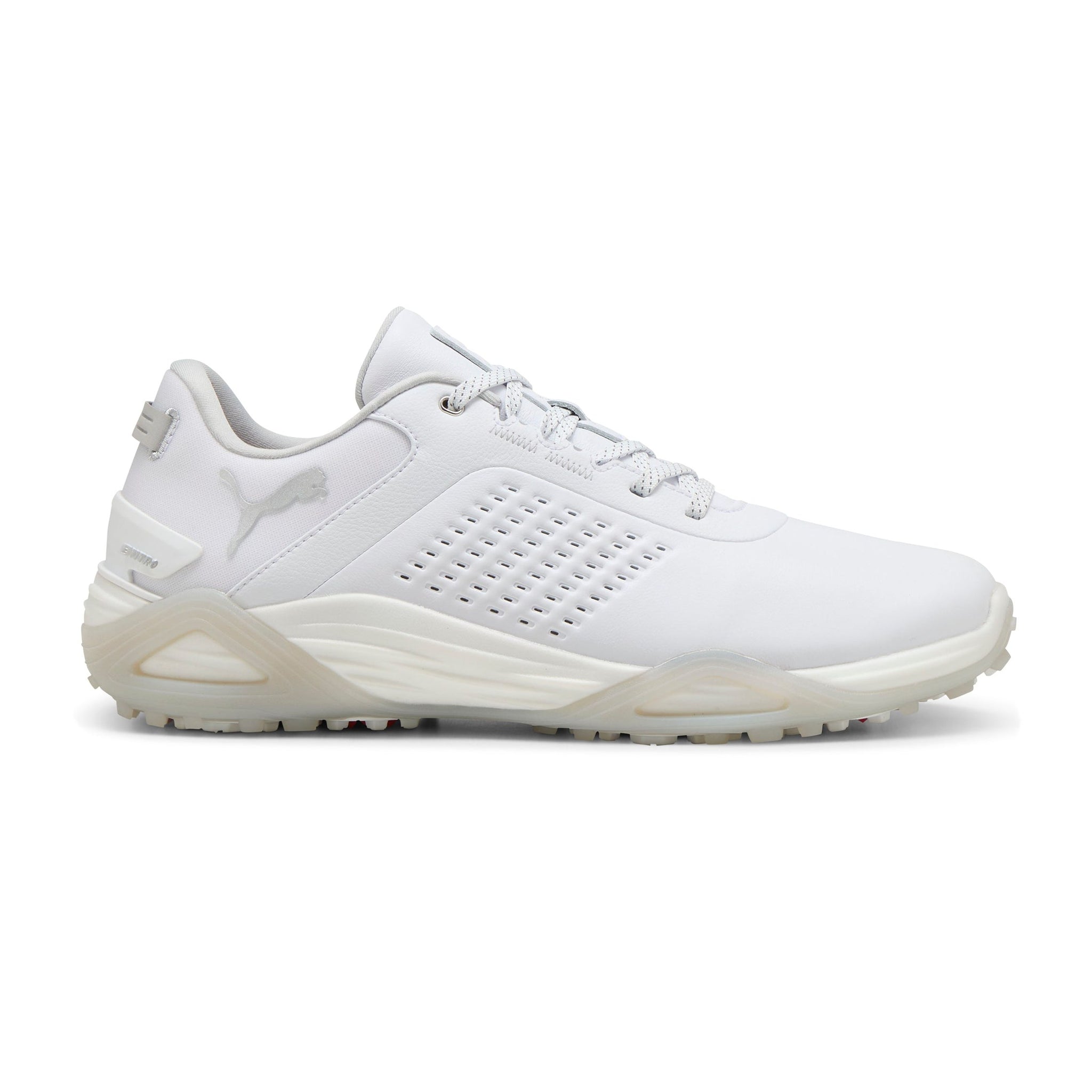 Puma Shadowcat Nitro Leather Golf Shoes Puma White/Ash Grey 01