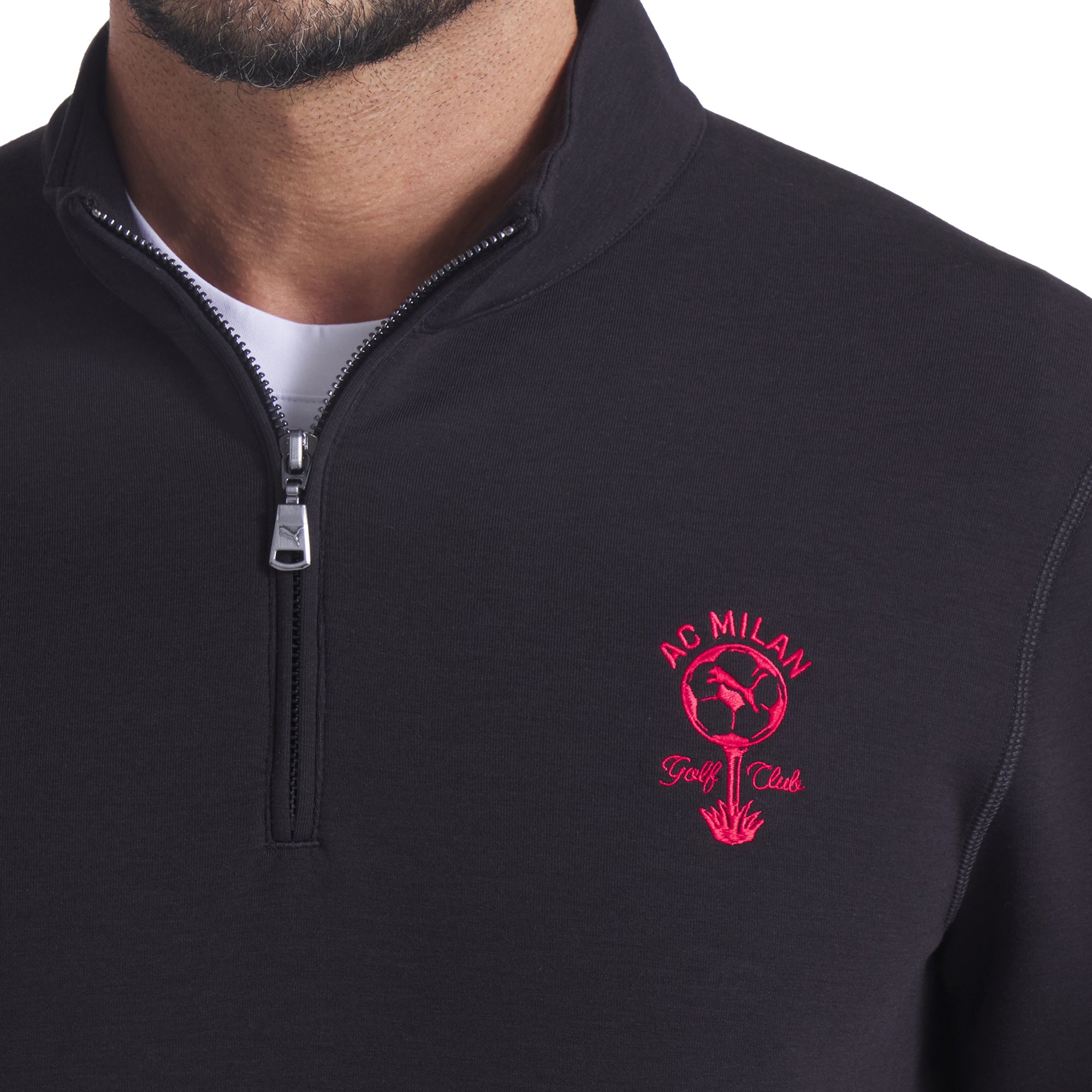 Pull Golf Homme FootJoy Hendersonville 1/4 Zip Nylon Stretch Rouge - Taille XL