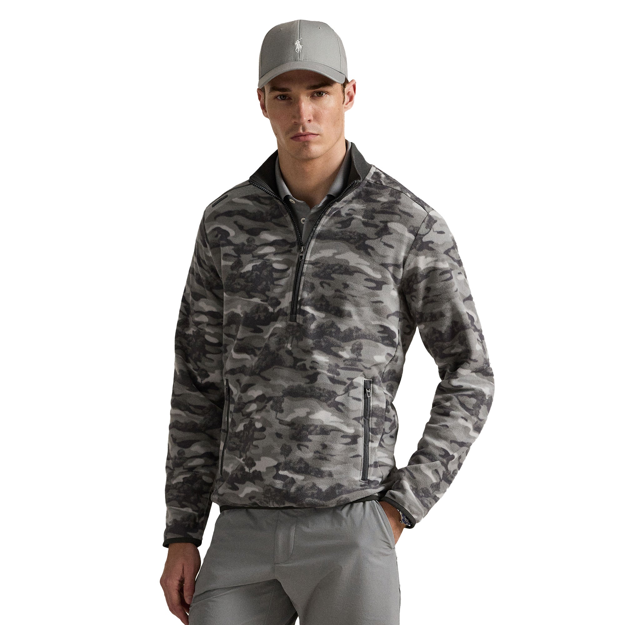 RLX Ralph Golf Camo Fleece 1/2 Zip Pullover