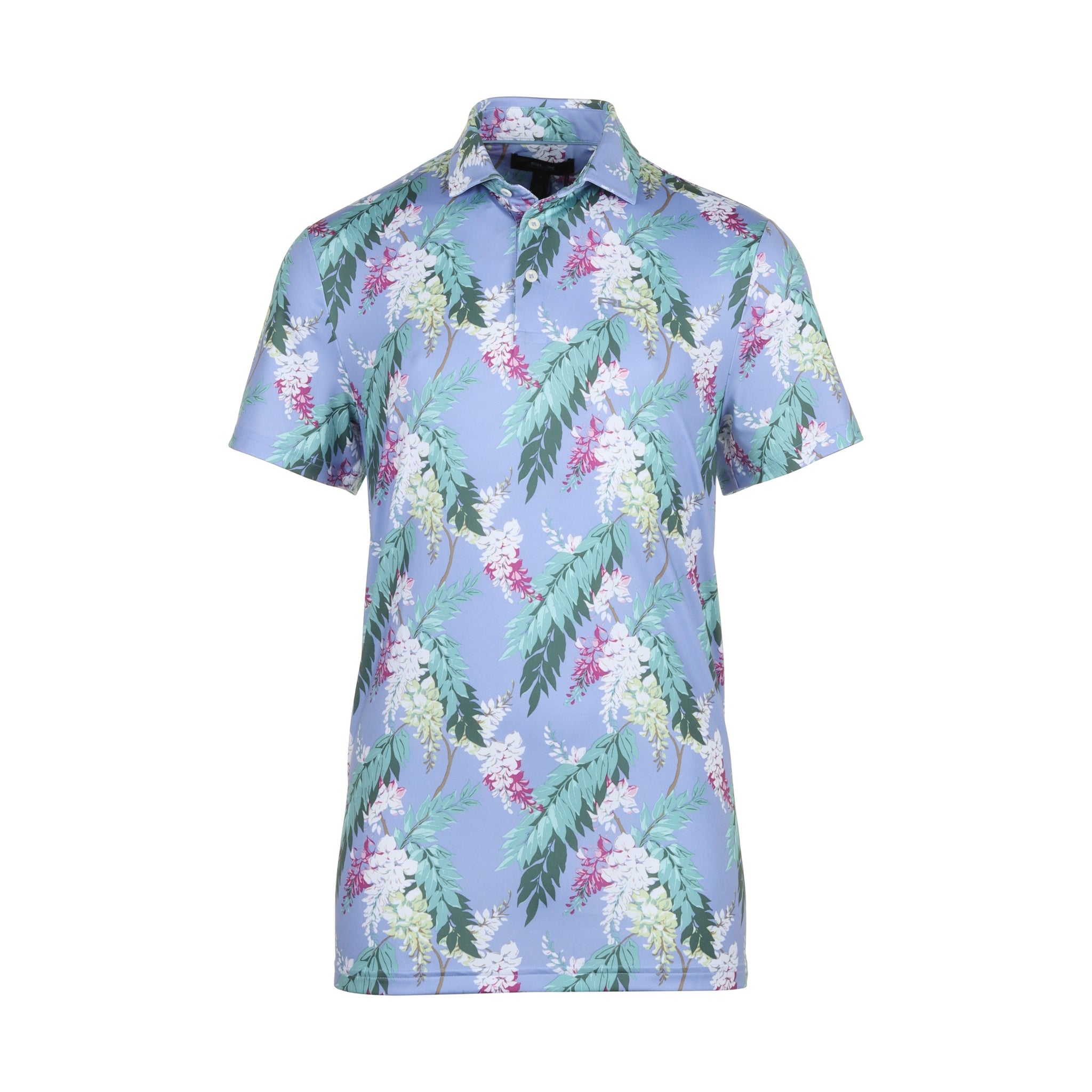 RLX Ralph Lauren Graphic Print Polo Shirt Estate Blue/Wisteria/Vine 001