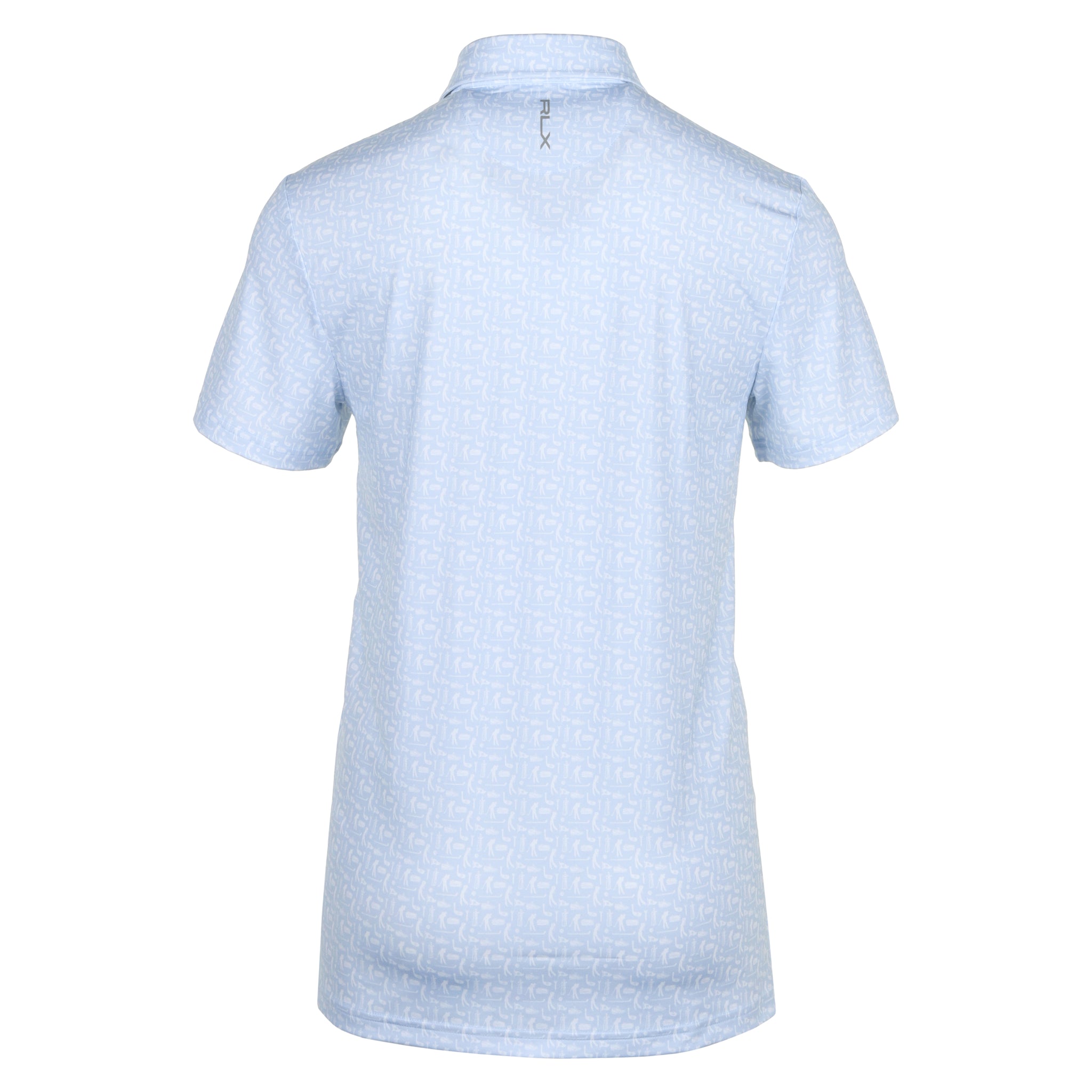 RLX Ralph Lauren Graphic Print Polo Shirt Office Blue Multi 001