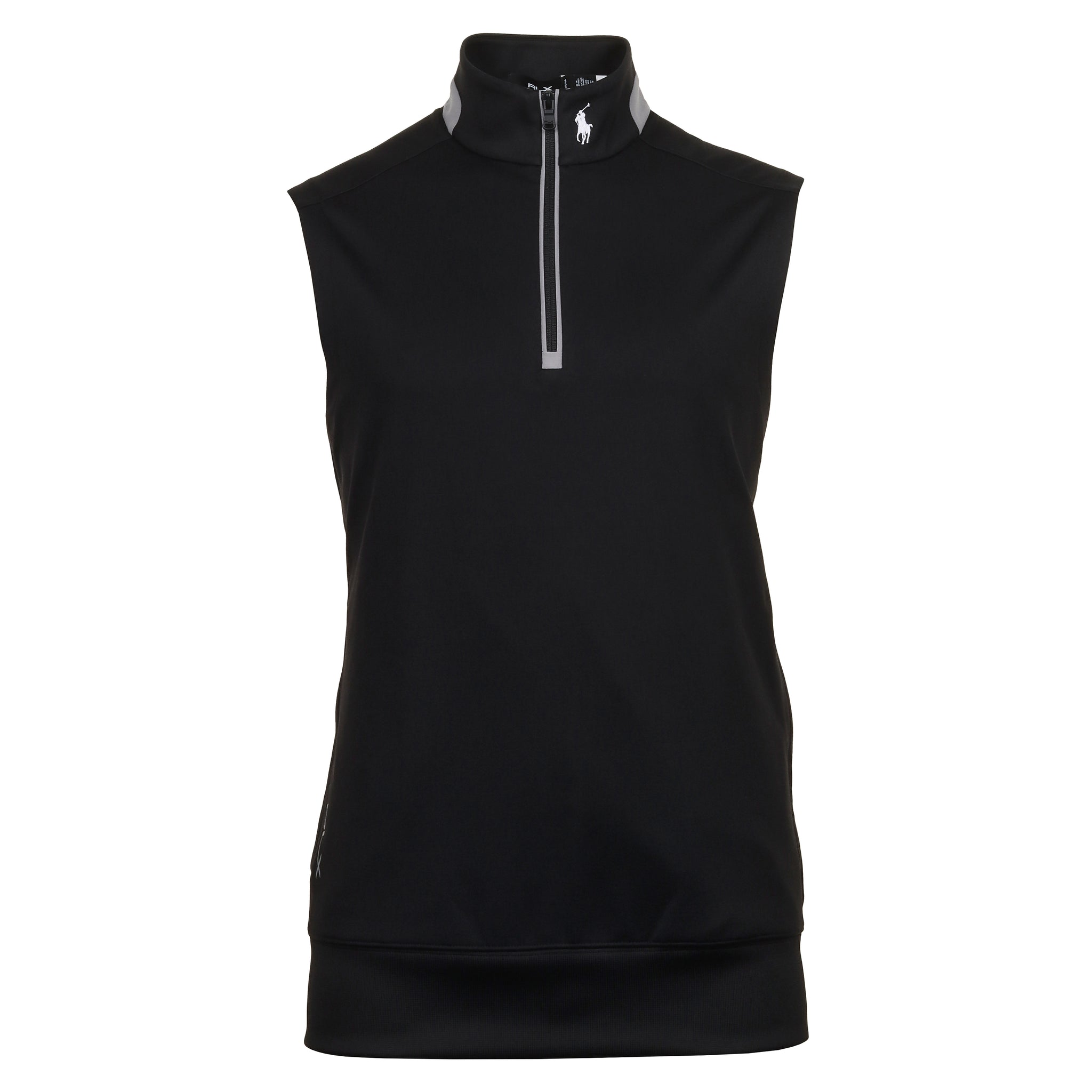 RLX Ralph Lauren Half Zip Vest 785931203 Polo Black 001 | Function18