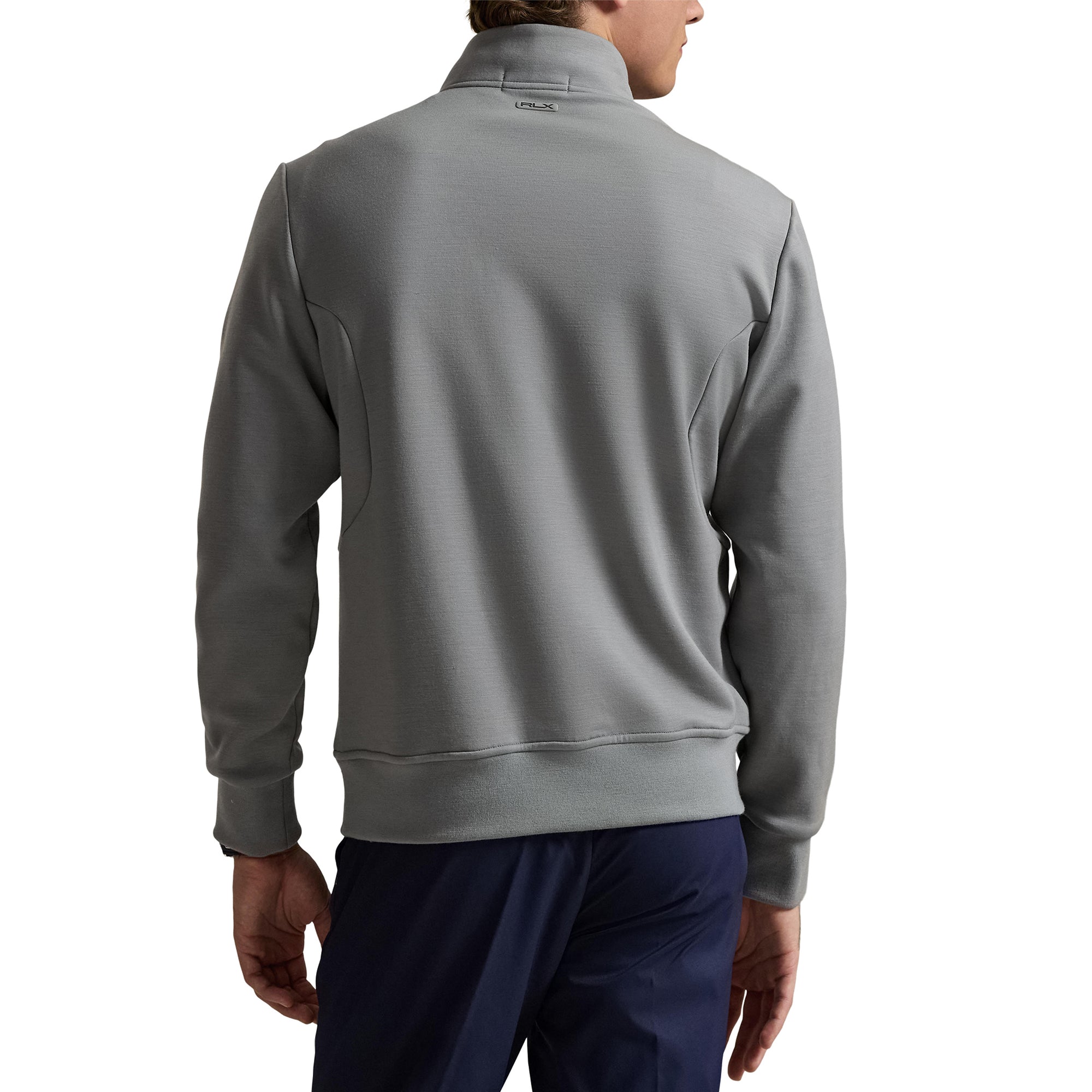 RLX Ralph Lauren Hybrid Half Zip Pullover Peak Grey/Refined Navy 002