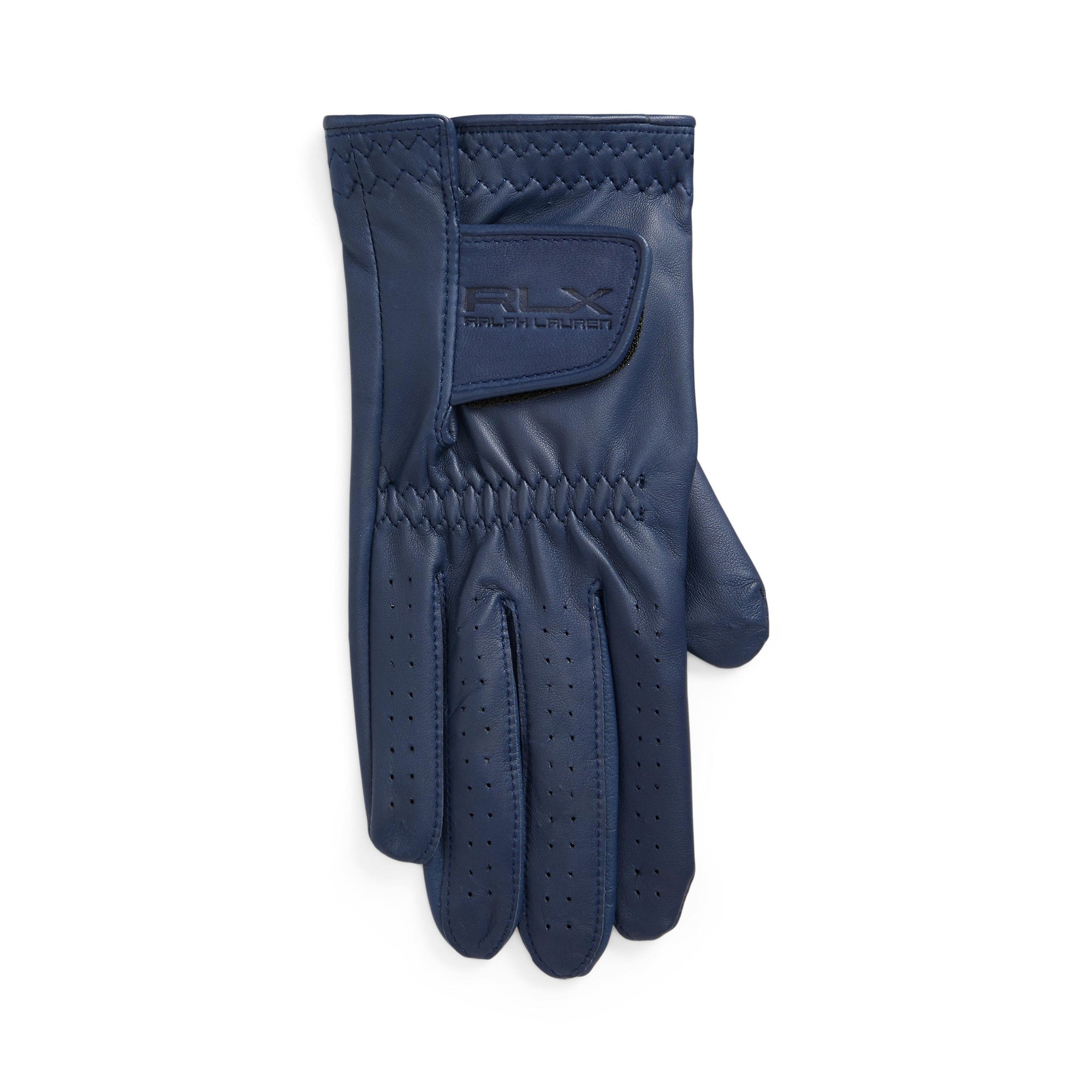 RLX Ralph Lauren Leather Golf Glove - MRH Refined Navy 002