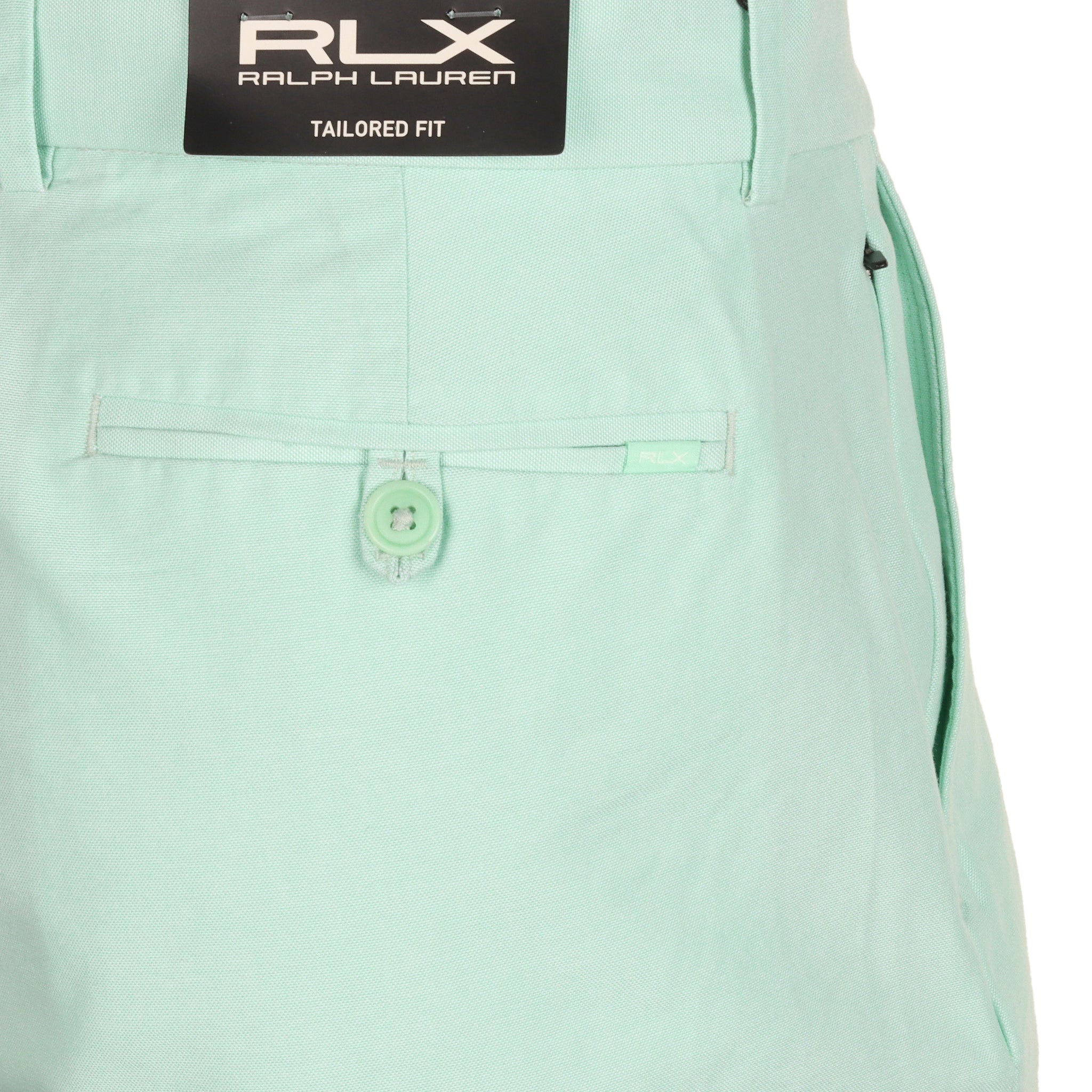 RLX Ralph Lauren Oxford Tailored Fit Shorts Pastel Mint 003 