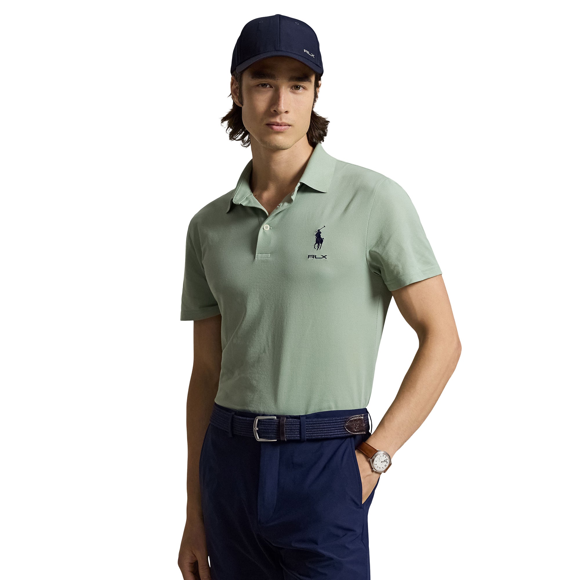 RLX Ralph Lauren Performance Golf Polo Shirt - Carmel Pink 011