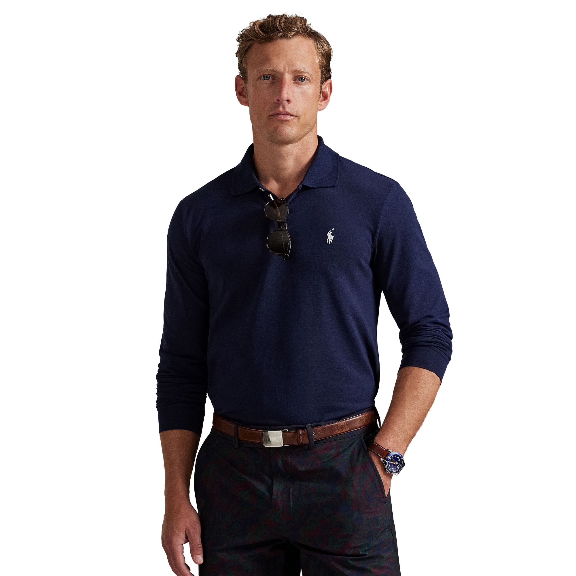 RLX Ralph Lauren Performance LS Polo Shirt
