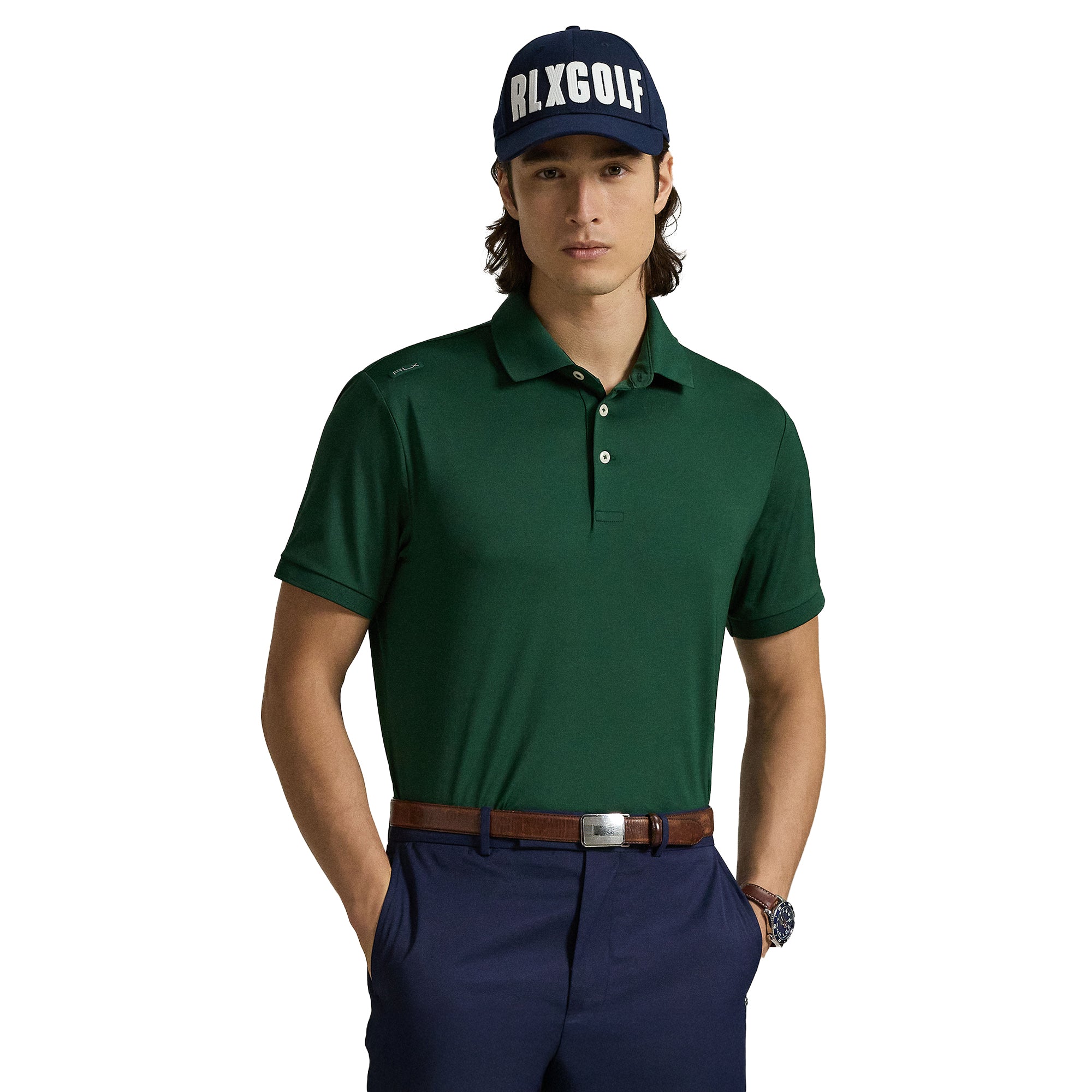 RLX Ralph Lauren Performance Polo Shirt - Vintage Pine 008