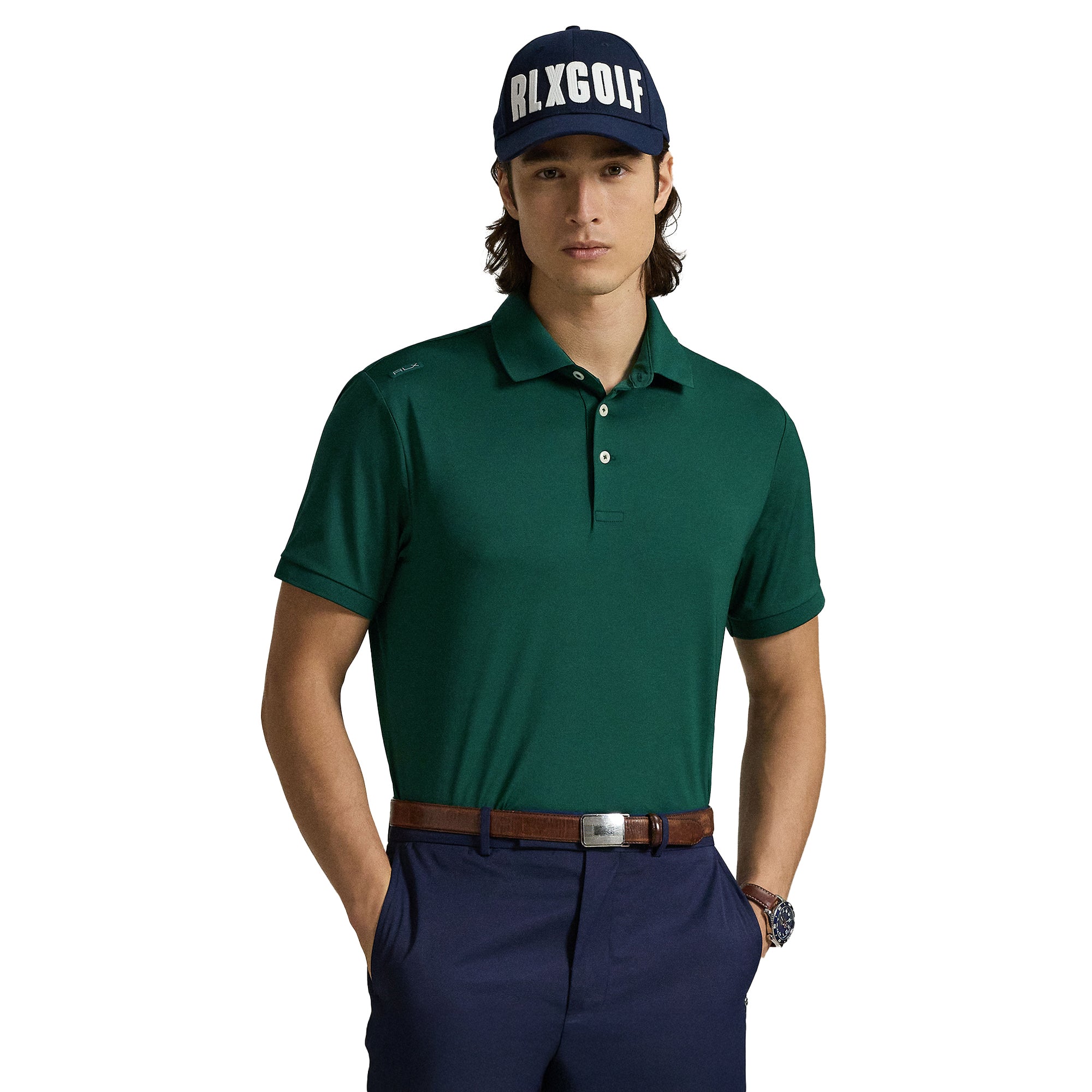 RLX Ralph Lauren Performance Polo Shirt - Rich Ruby 006