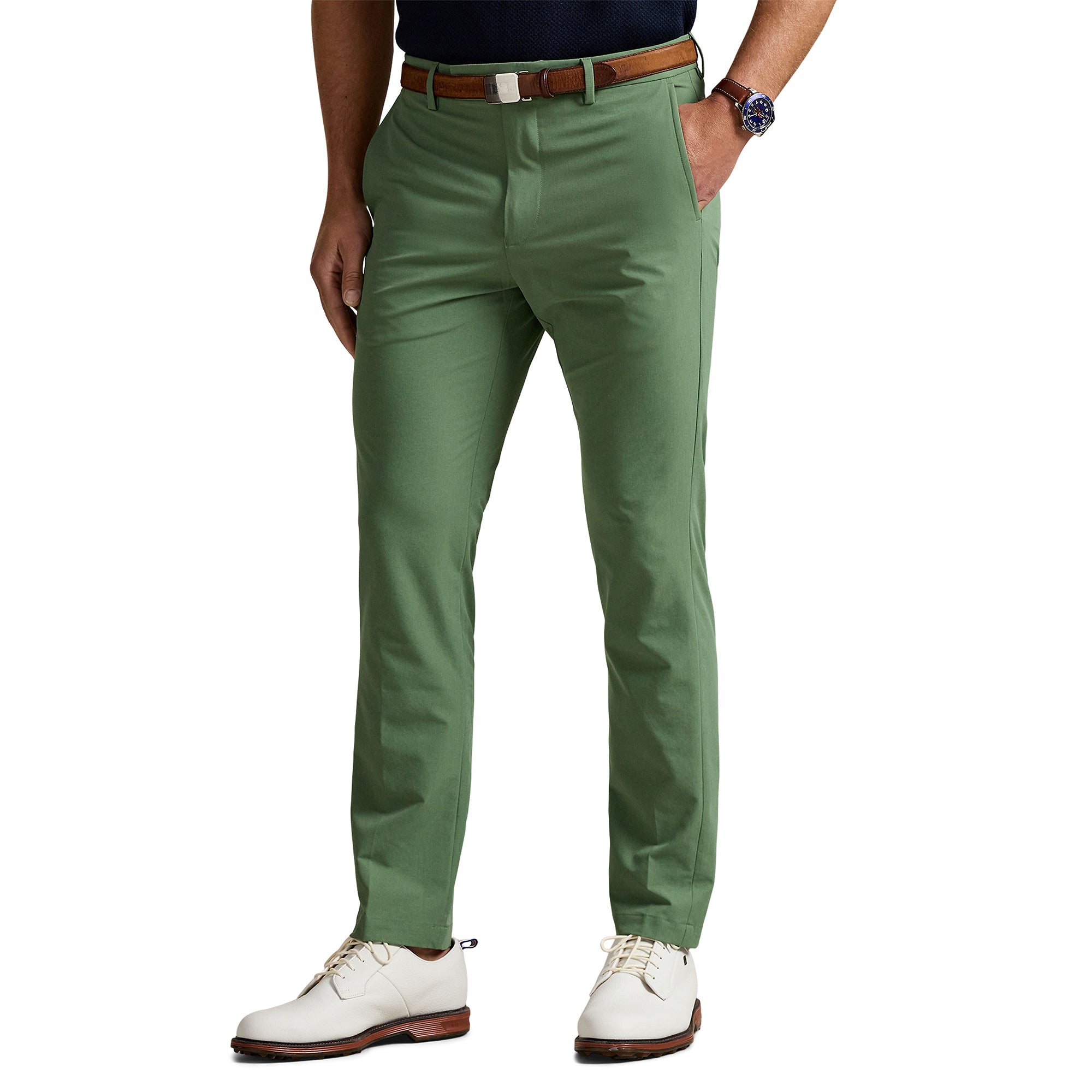 RLX Ralph Lauren Slim Fit Performance Golf Trousers - Fatigue 002