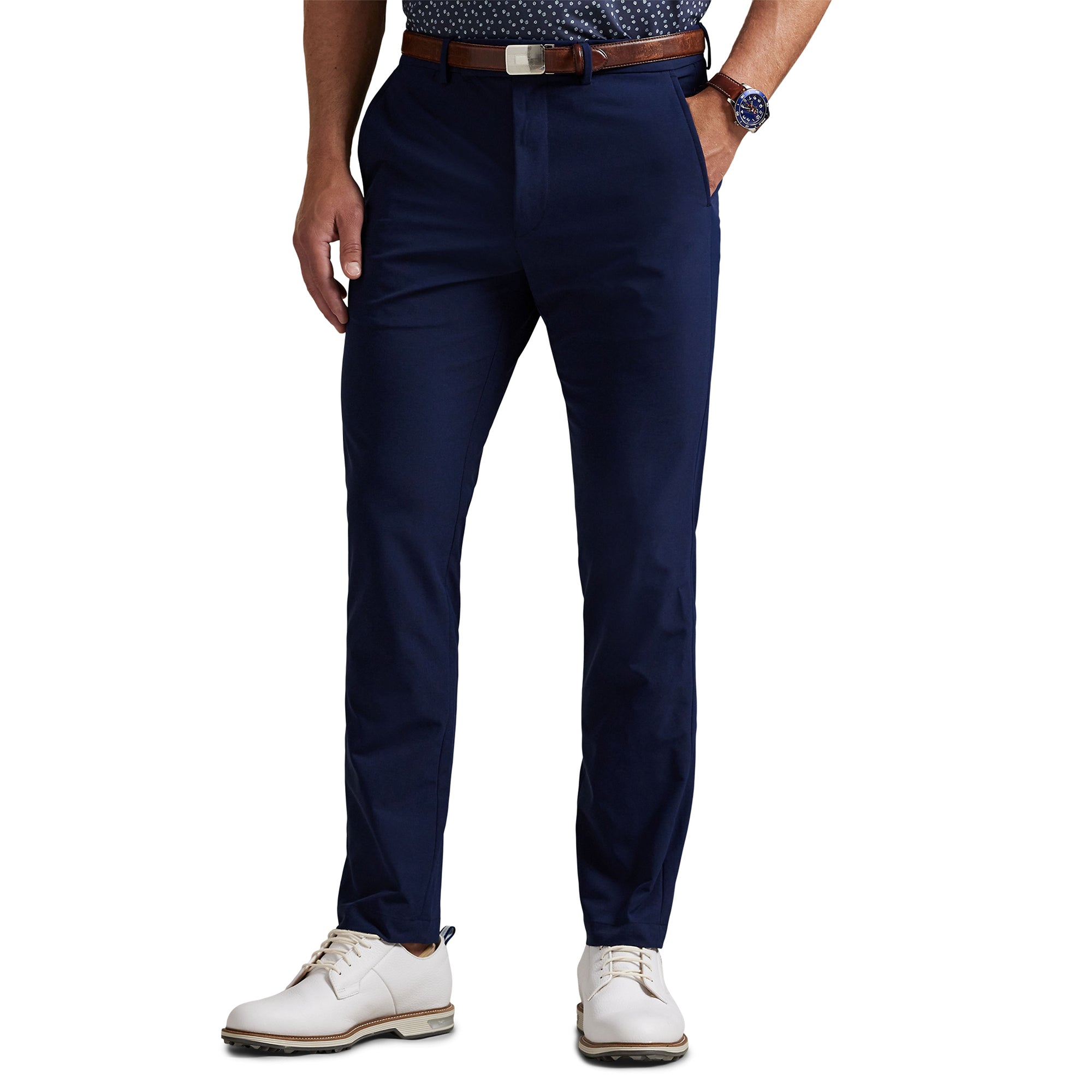 RLX Ralph Lauren Slim Fit Performance Trousers - Rich Ruby 001