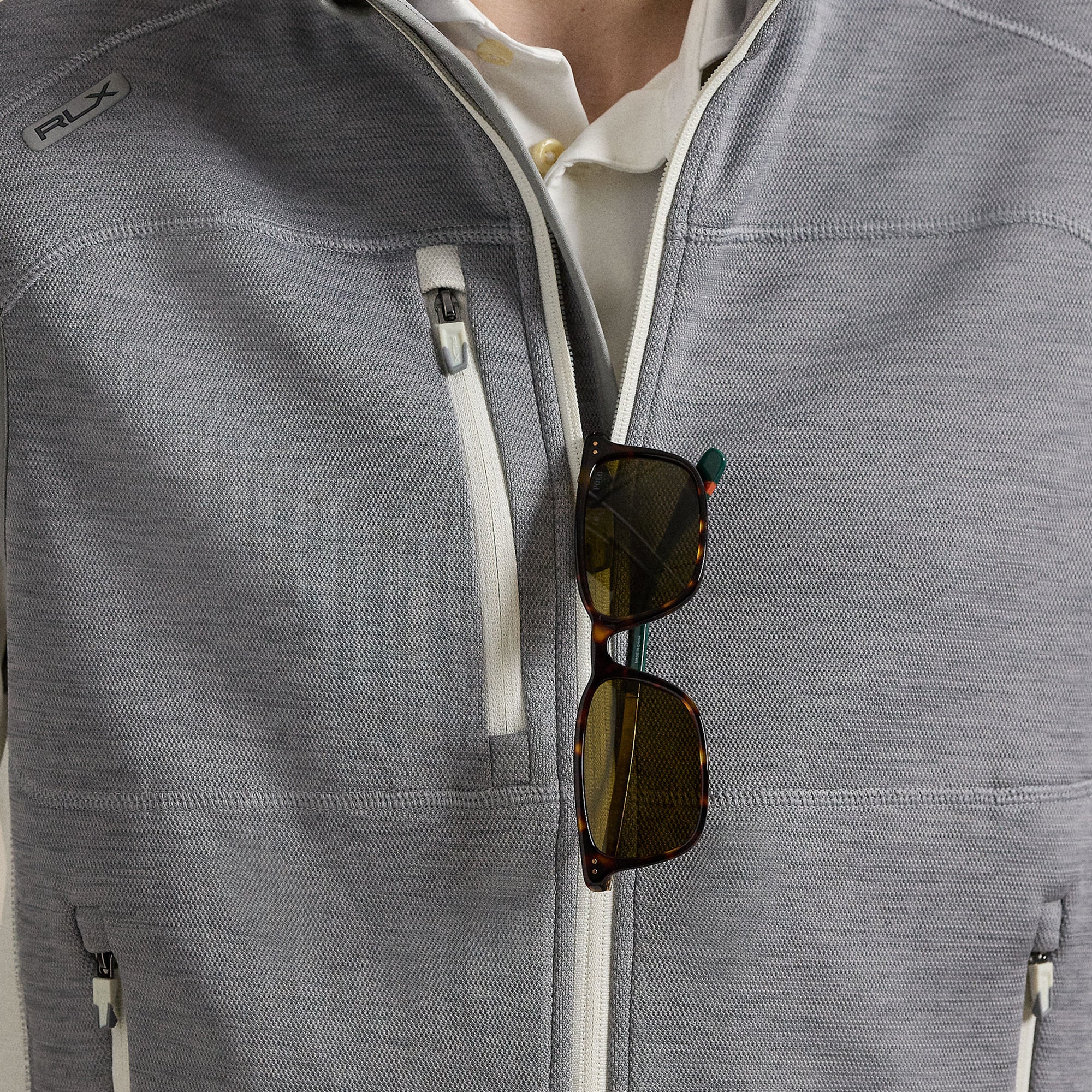 RLX Ralph Lauren Stretch Double Knit Full Zip Vest