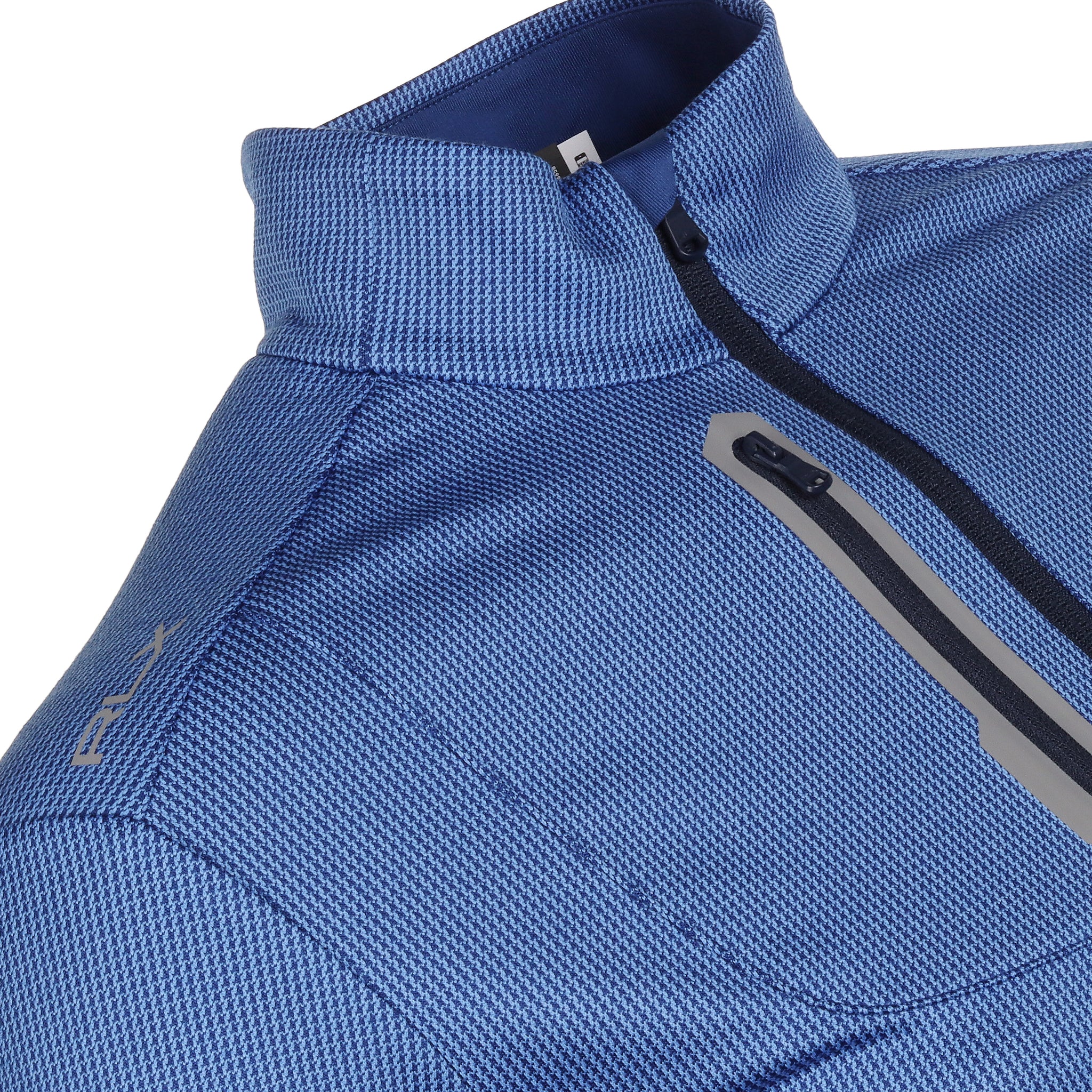 RLX Ralph Lauren Stretch Jersey Half Zip Beach/Royal Navy 002