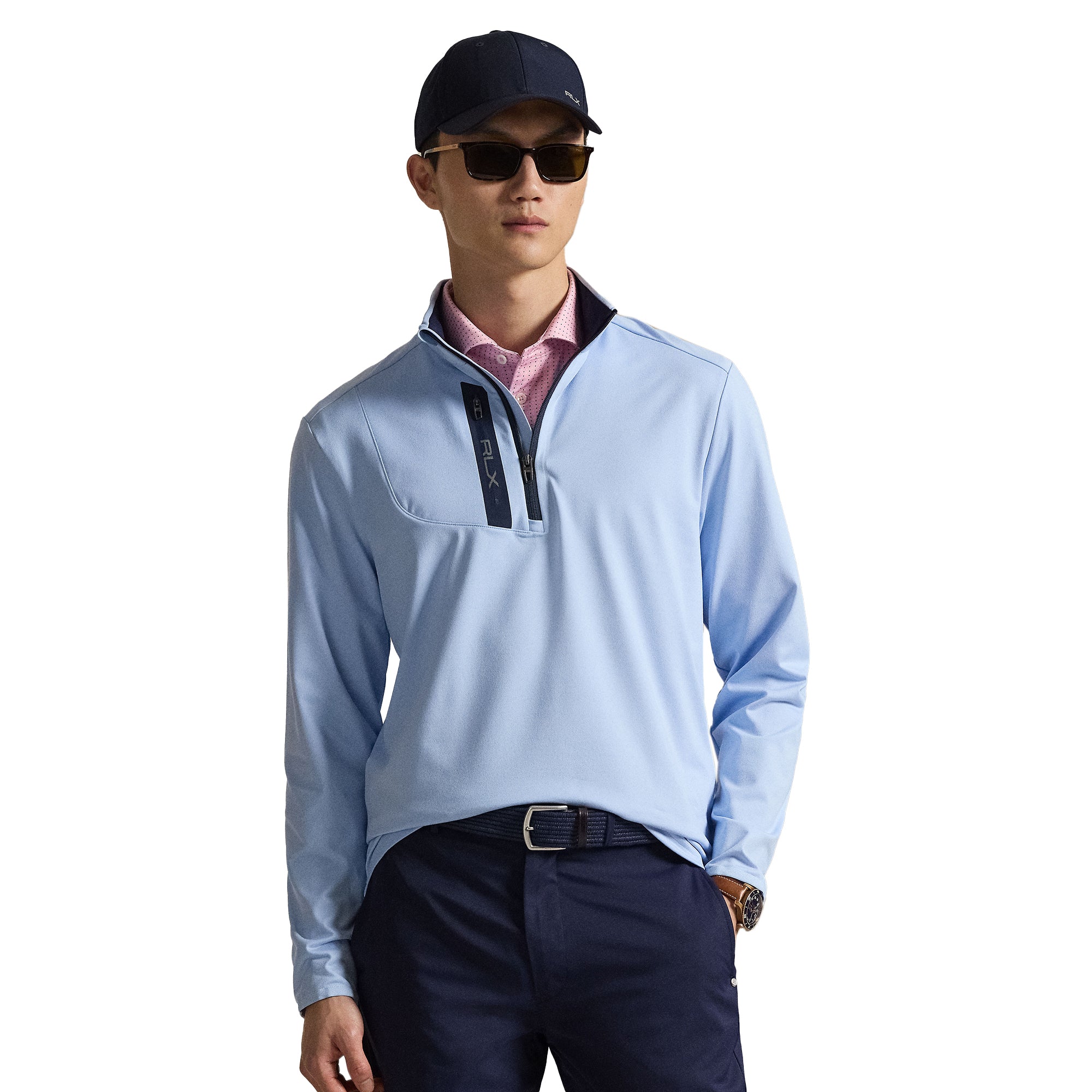 RLX Ralph Lauren Stretch Jersey Half Zip - Polo Black 001